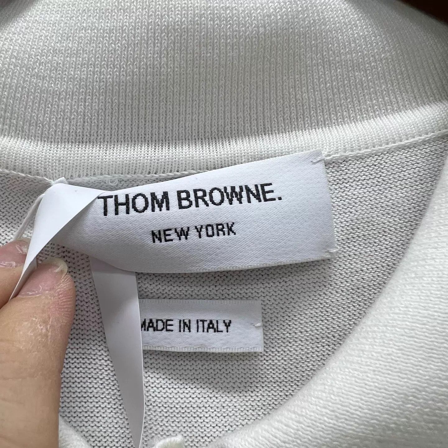 Thom Browne THOM BROWNE Polo striped knit sweater ys002078 Size US XXL / EU 58 / 5 - 3 Thumbnail