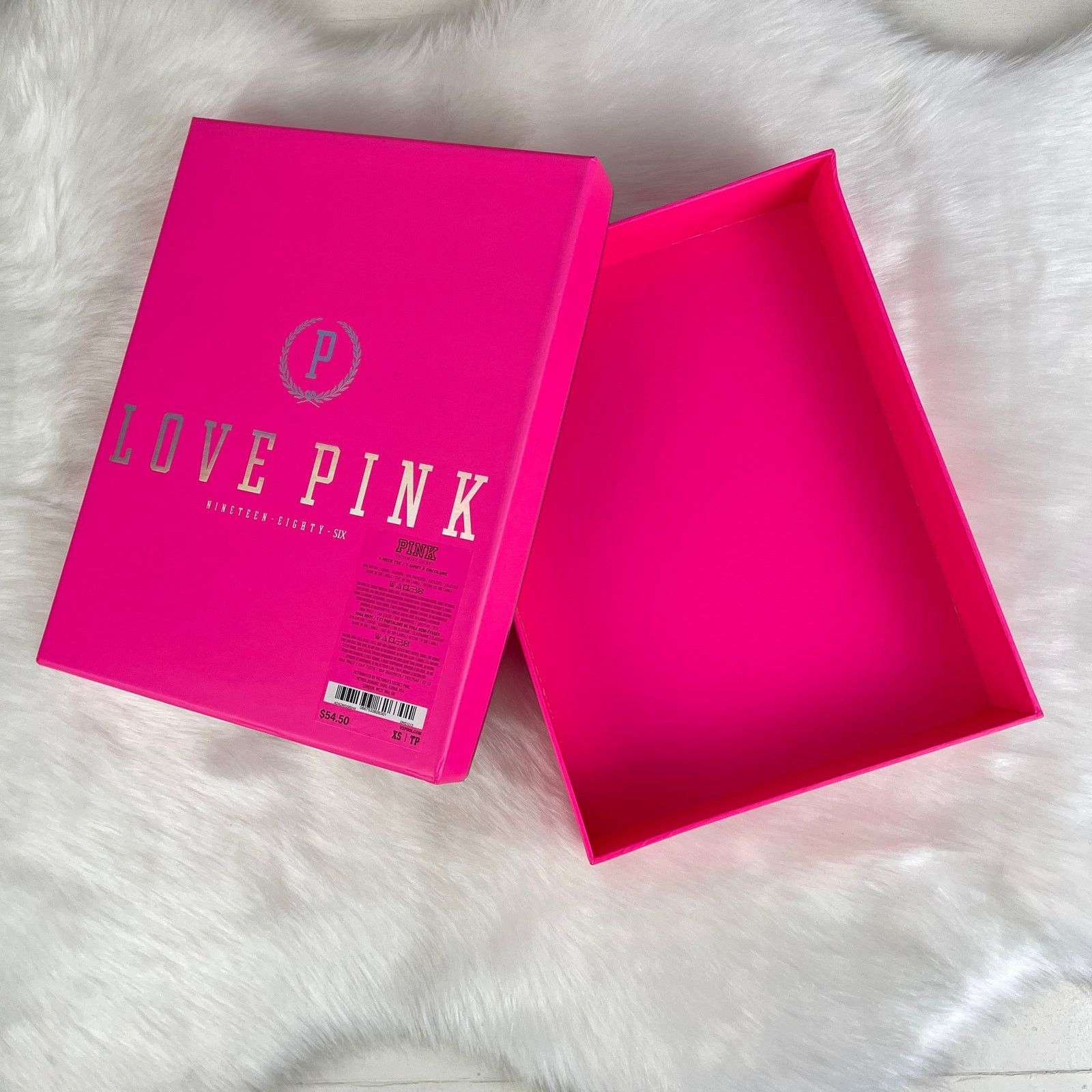 Victoria's Secret Victoria’s Secret PINK Gift Decor Storage Box Silver Logo Size ONE SIZE - 7 Thumbnail