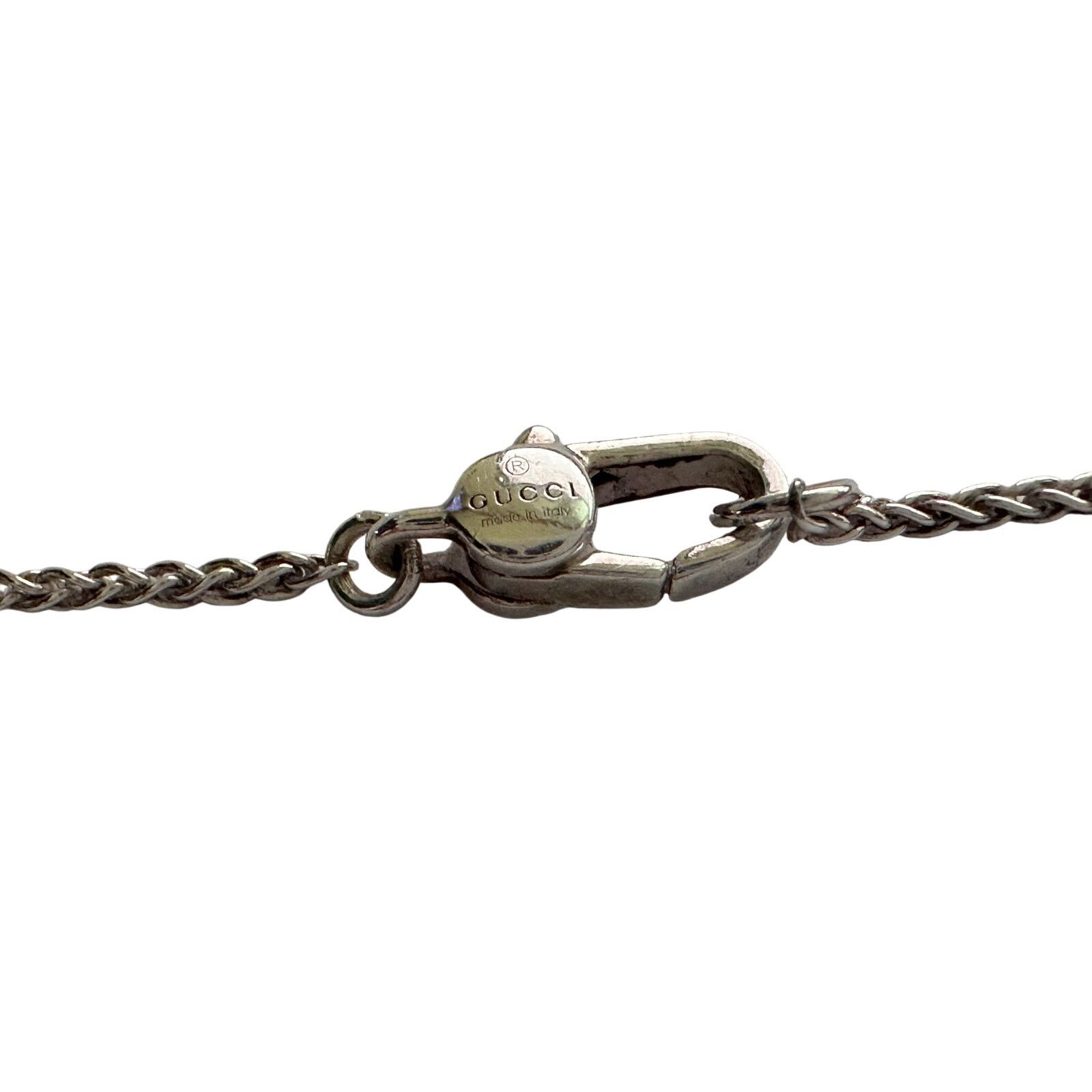 Gucci Gucci Silver G Interlocking Heart Bamboo Necklace Size ONE SIZE - 13 Thumbnail