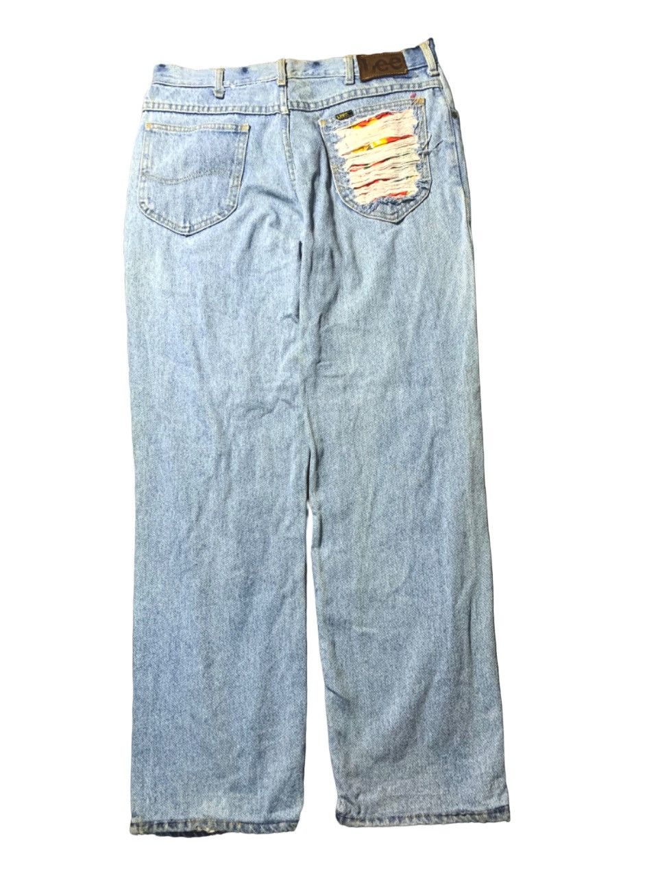 Lee 90s LEE SAMPLE BORO SASHIKO PANT RARE Size US 32 / EU 48 - 2 Thumbnail