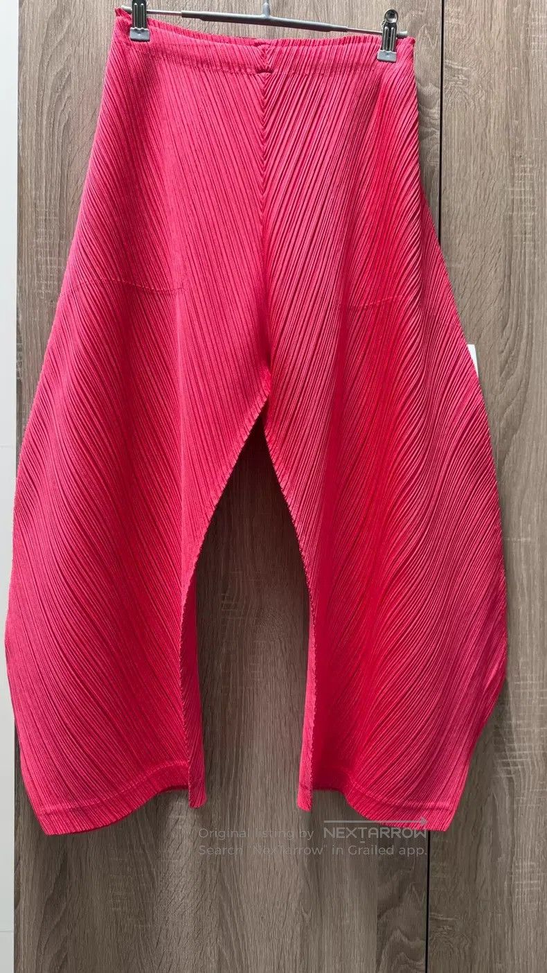 Issey Miyake Issey Miyake size:3 Irregular Pants Red Size 31" - 1 Thumbnail