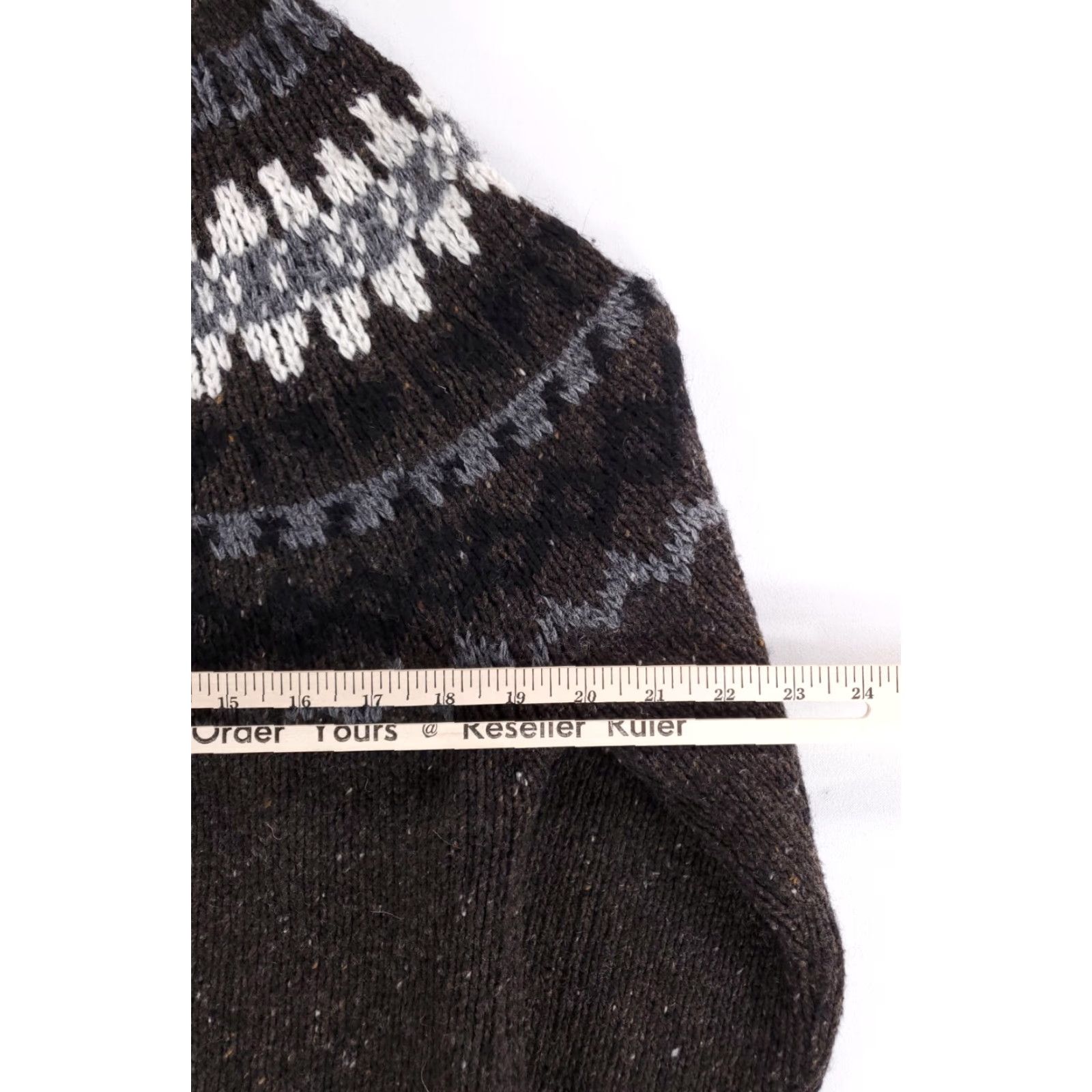 Zara Zara Man Nordic Sweater Brown White Gray Long Sleeve Mens M Size US M / EU 48-50 / 2 - 6 Thumbnail