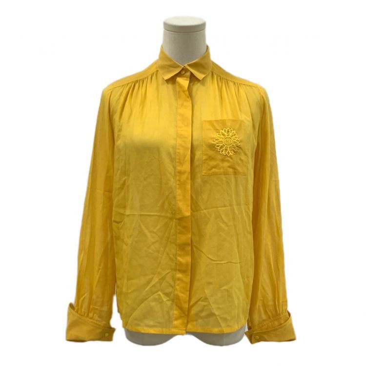 Dior Dior Yellow Embroidered Button Up Shirt Size M Size M / US 6-8 / IT 42-44 - 1 Thumbnail