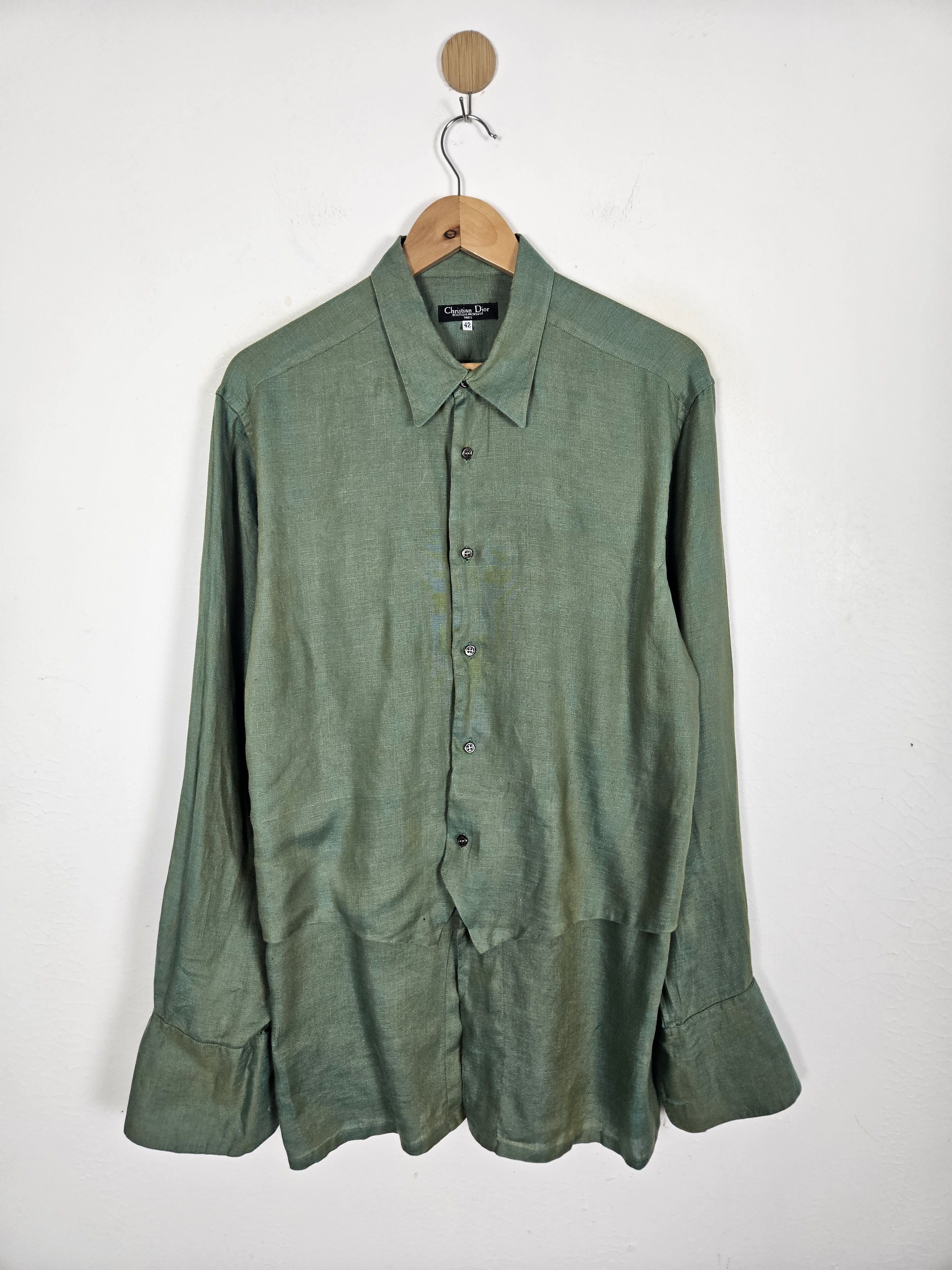 Christian Dior Monsieur Vintage Christian Dior Monsieur shirt Size L / US 10 / IT 46 - 1 Thumbnail