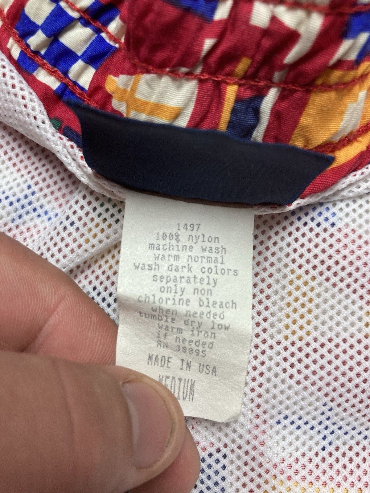 Vintage Swim shorts trunks all ove flags sea island Hawaiian beach M Size US 36 / EU 52 - 5 Thumbnail