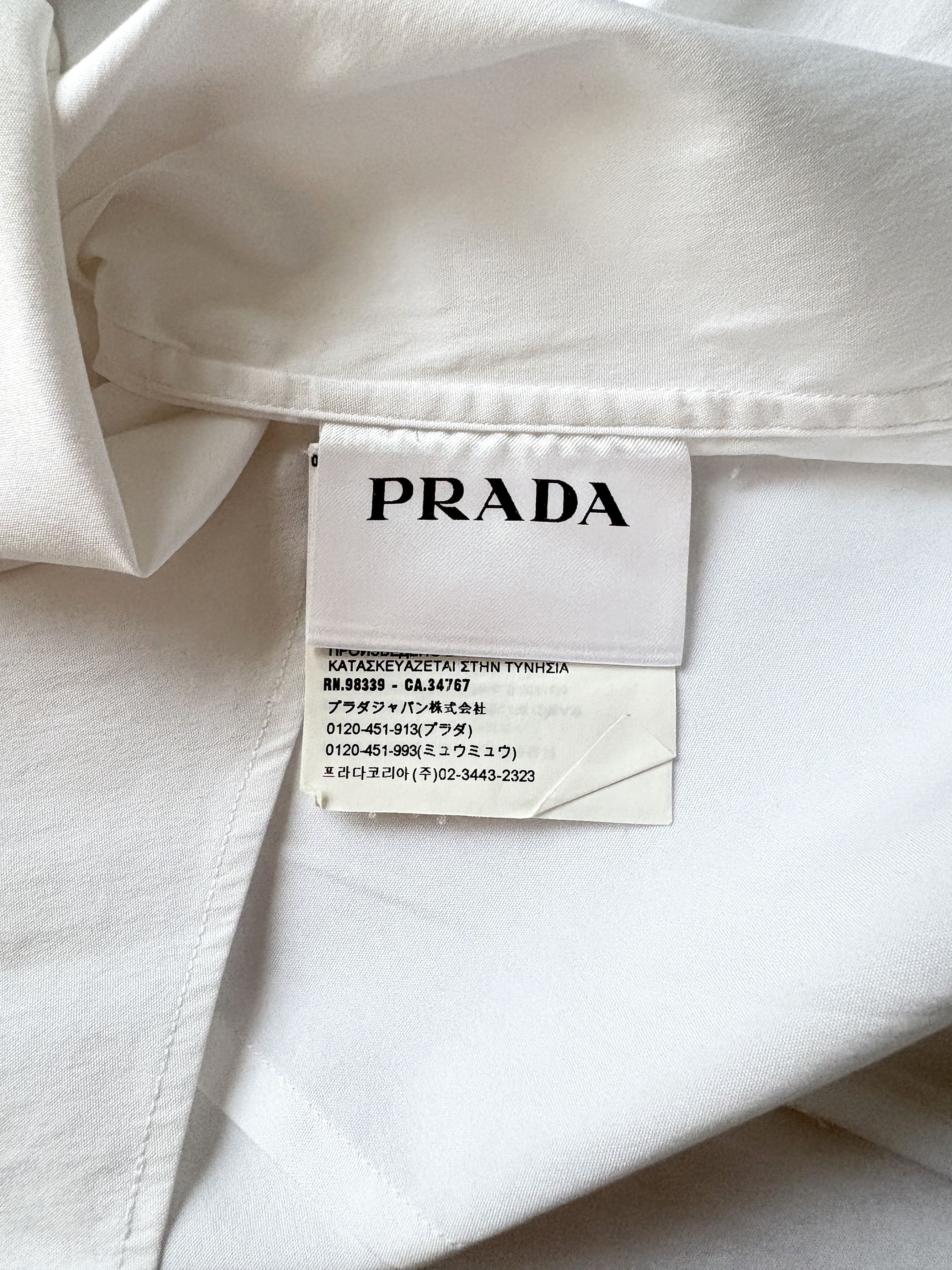Prada ⚡️QUICK SALE⚡️2018 Prada White Shirt Size US S / EU 44-46 / 1 - 4 Thumbnail