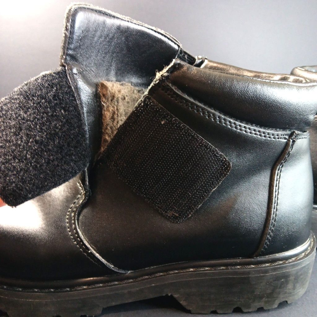 Denver Hayes Leather Denver Hays Slip On Hook And Loop Mens Combat Boots Size US 11 / EU 44 - 10 Thumbnail