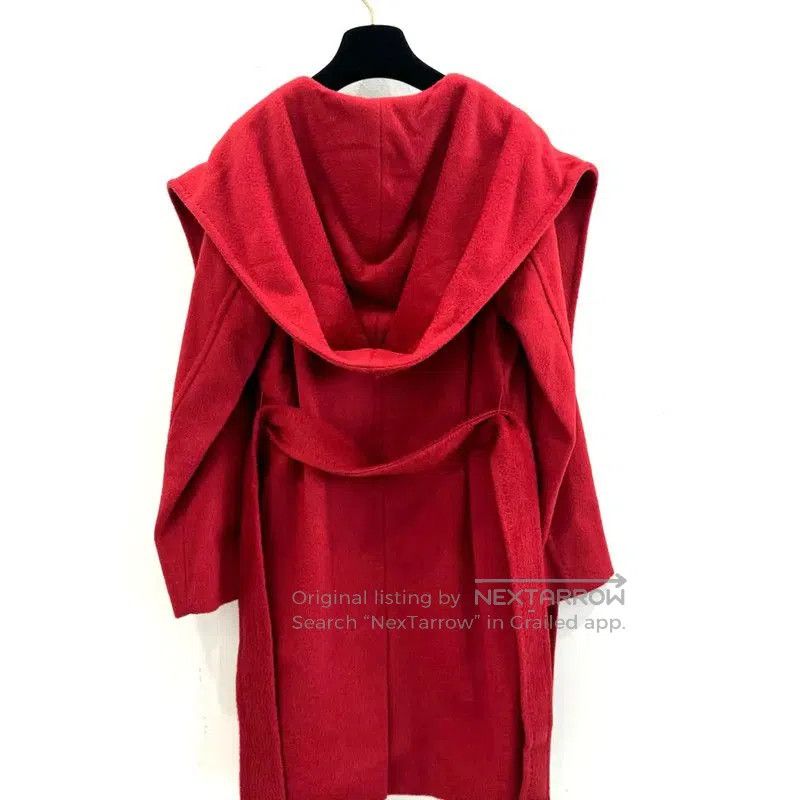 Max Mara MaxMara Red Polyester Lady's Coat . Size XS / US 0-2 / IT 36-38 - 2 Thumbnail