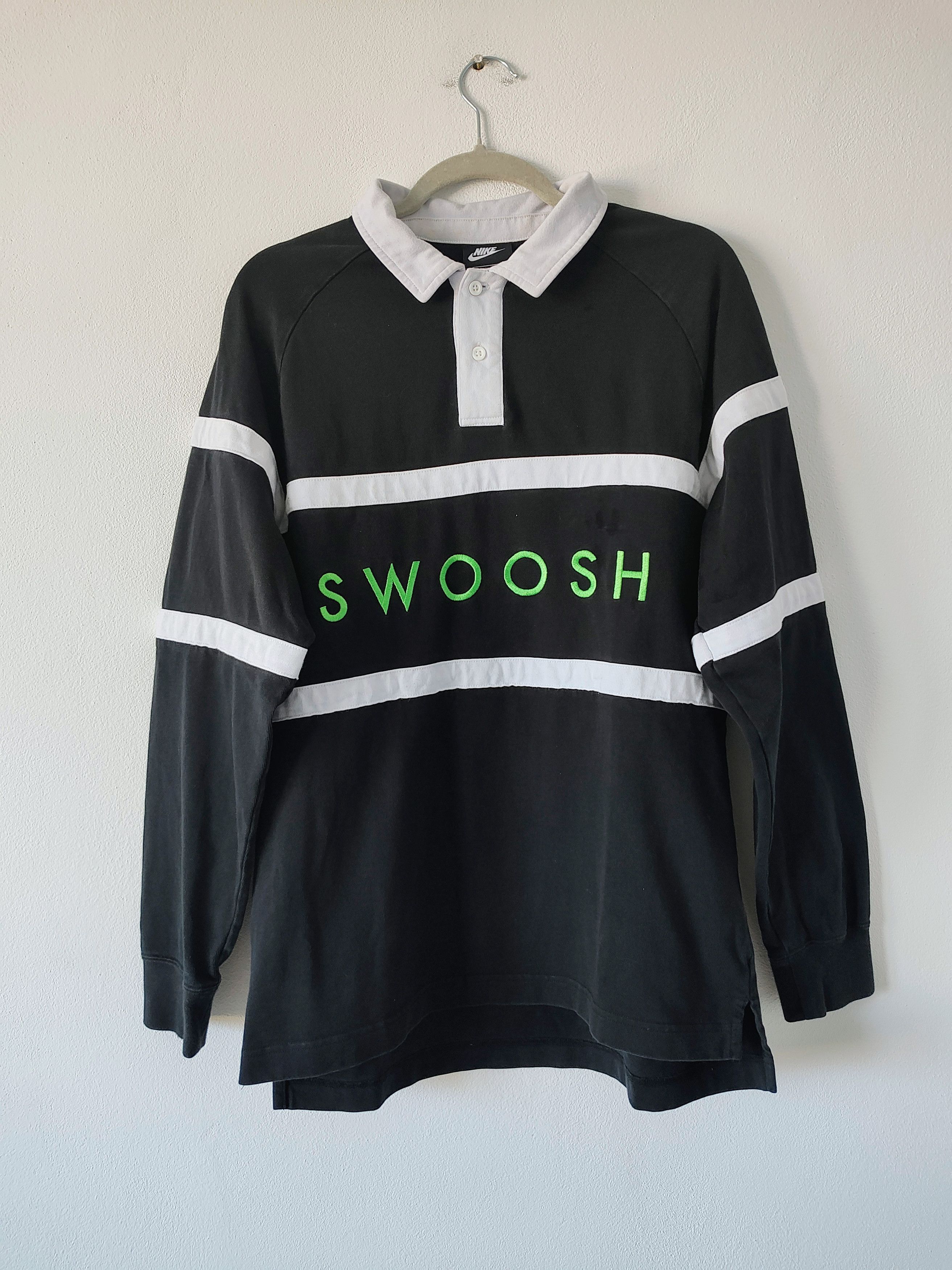 Nike SWOOSH LOGO RUGBY SHIRT Size US M / EU 48-50 / 2 - 1 Thumbnail