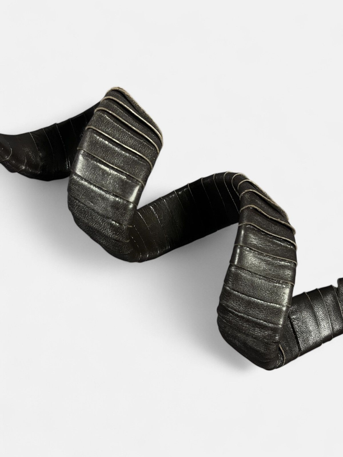 Ann Demeulemeester Ann Demeulemeester - Armadillo Style Leather Belt Size ONE SIZE - 2 Thumbnail