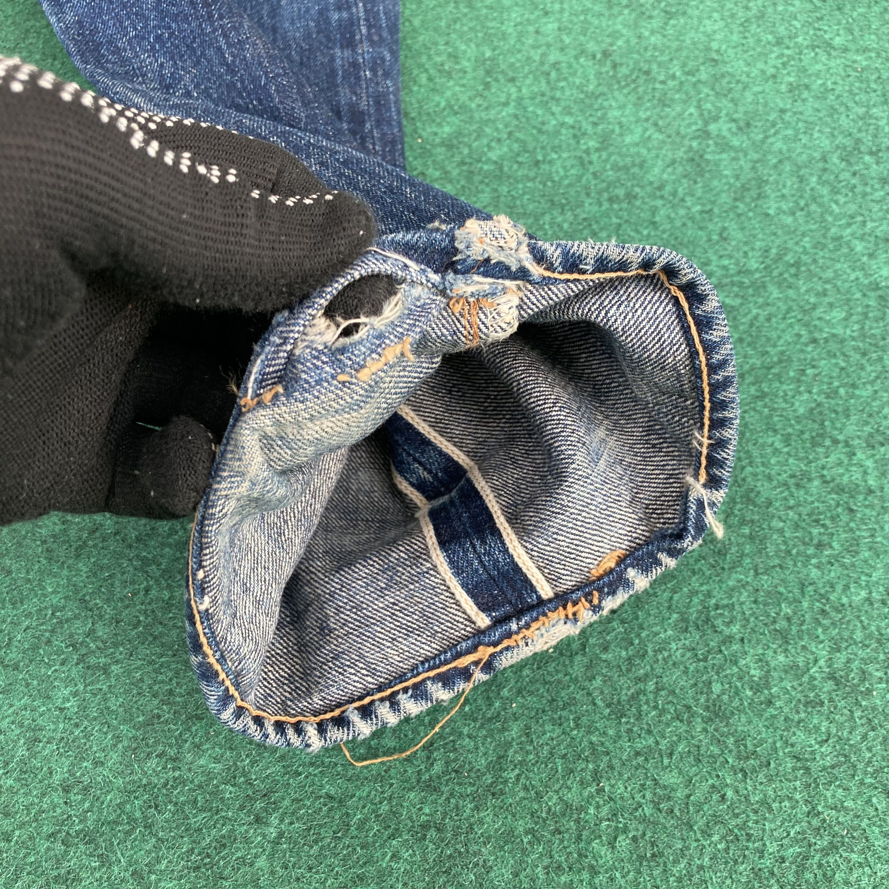 Denime 29x30.5 Vintage Denime Selvedge Honeycombs Osaka Denim Jeans Size US 29 - 13 Thumbnail
