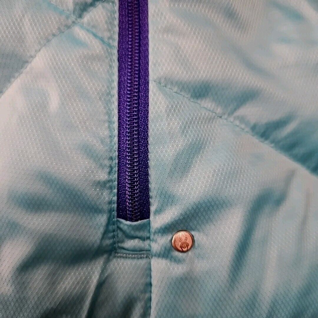 Spyder Spyder ThermaWeb Jacket Womens Large Aqua Puffer Performance Size L / US 10 / IT 46 - 11 Thumbnail
