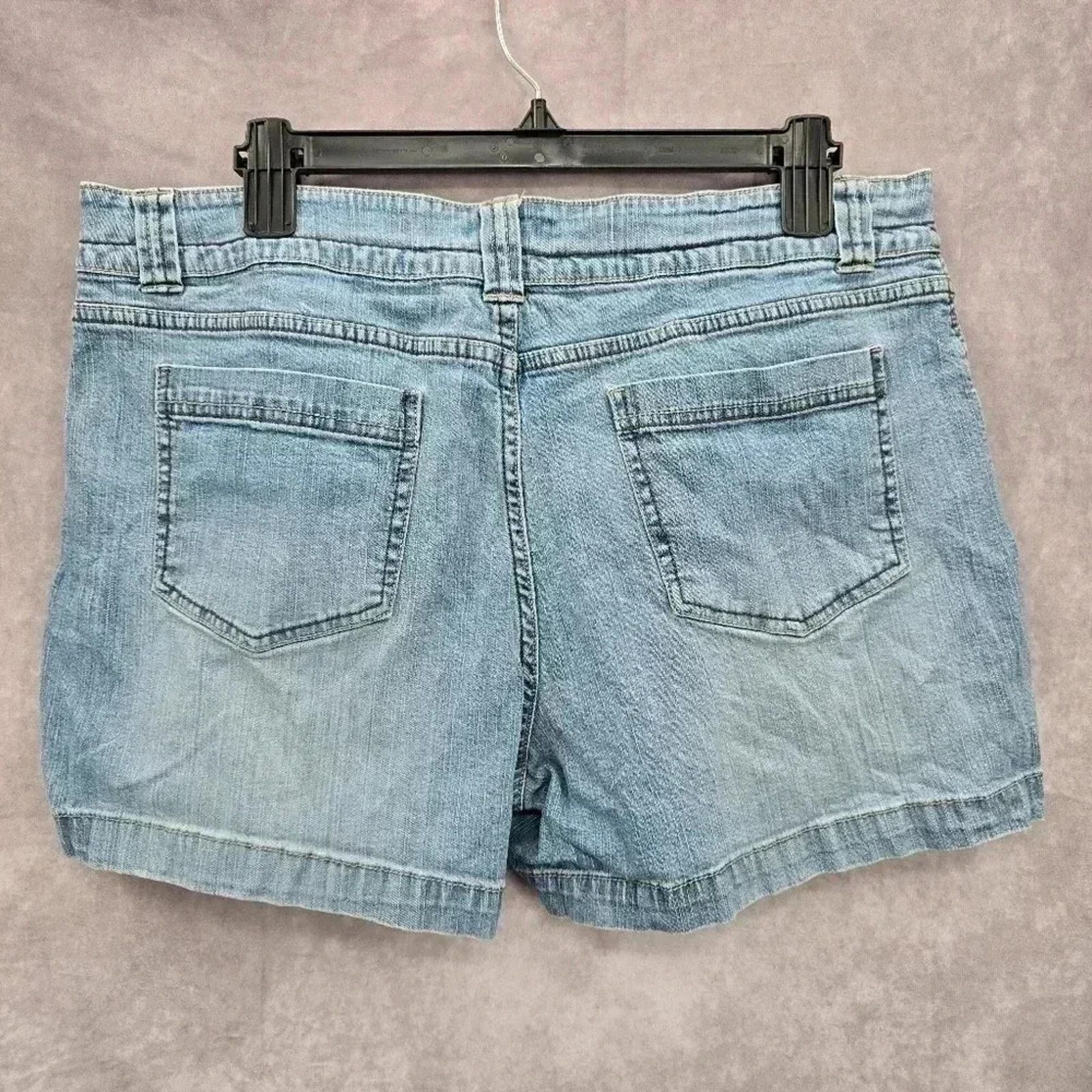 Faded Glory Faded Glory Blue Denim Jeans Casual Women's Shorts Size 14 Size 36" / US 14 / IT 50 - 2 Thumbnail