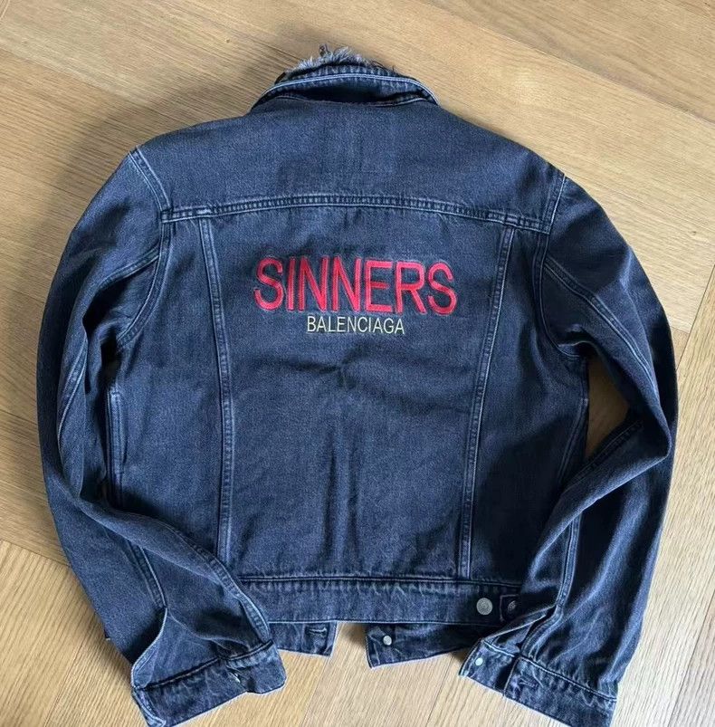 Balenciaga Sinners Denim Jacket | Grailed