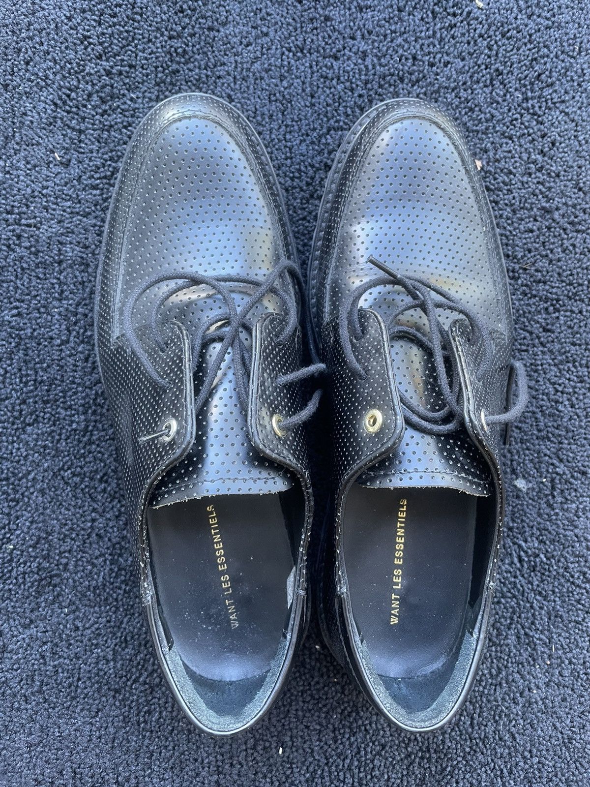 WANT Les Essentiels Black Derby Shoes Size US 8 / EU 41 - 5 Thumbnail