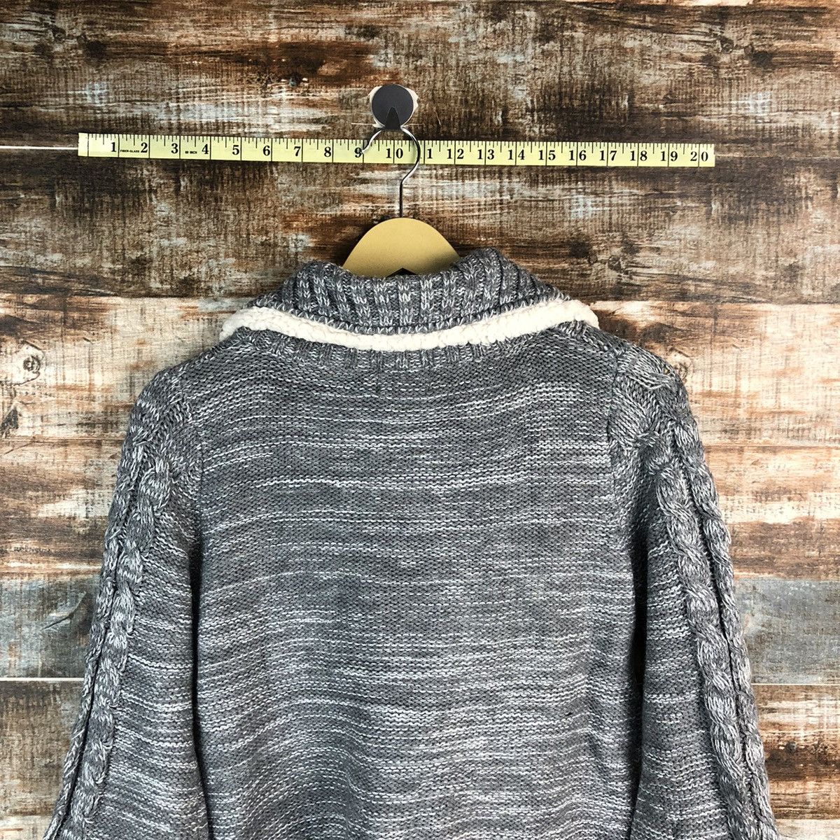Homespun Knitwear Putietal Grey Cardigan Knitwear #A2344 Size M / US 6-8 / IT 42-44 - 13 Thumbnail