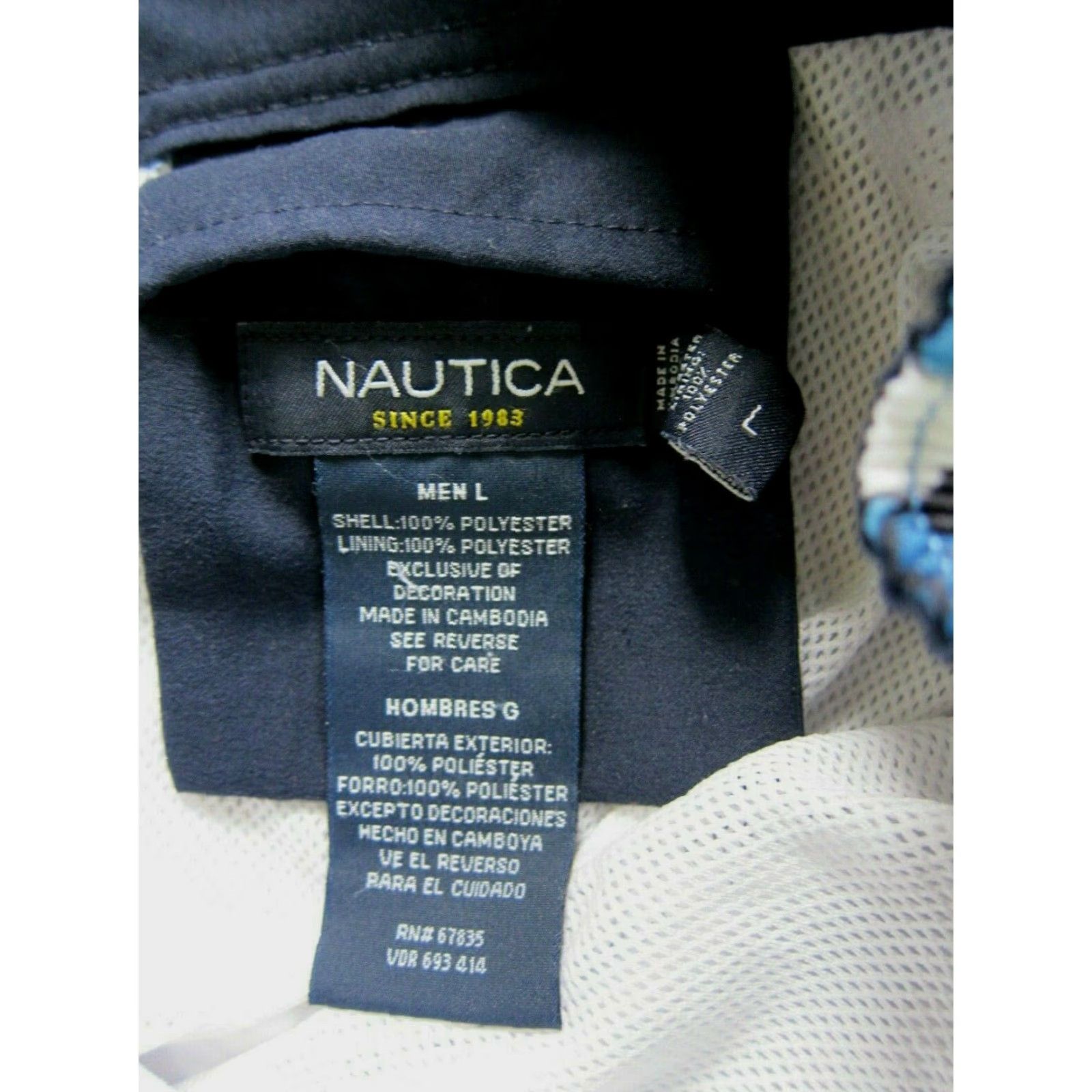 Nautica Nautica Blue Hawaiian Floral Lined Swim Beach Board Shorts Men Size Large Size US 33 - 3 Thumbnail