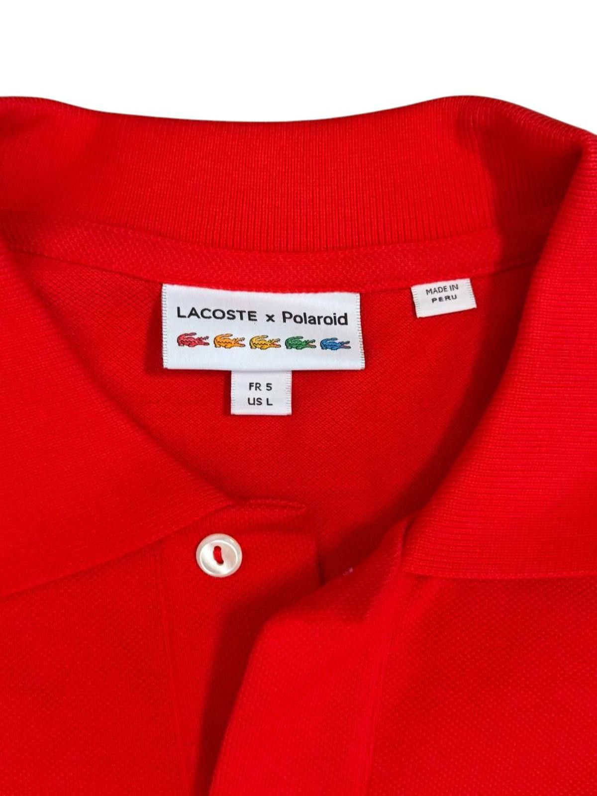 Lacoste Lacoste x Polaroid Collab Polo Shirt – Red – Size Large Size US L / EU 52-54 / 3 - 3 Thumbnail
