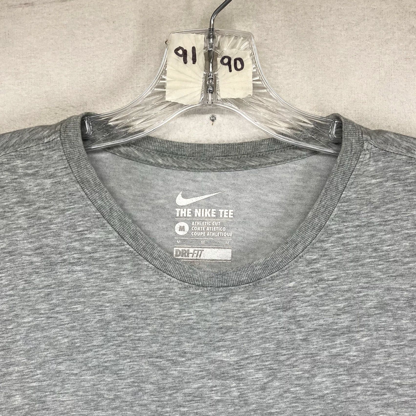 Nike Nike Dri Fit T Shirt Mens M Gray Slim Athletic Lightweight Short Sleeve Crew Neck Swoosh Camo Size US M / EU 48-50 / 2 - 6 Thumbnail