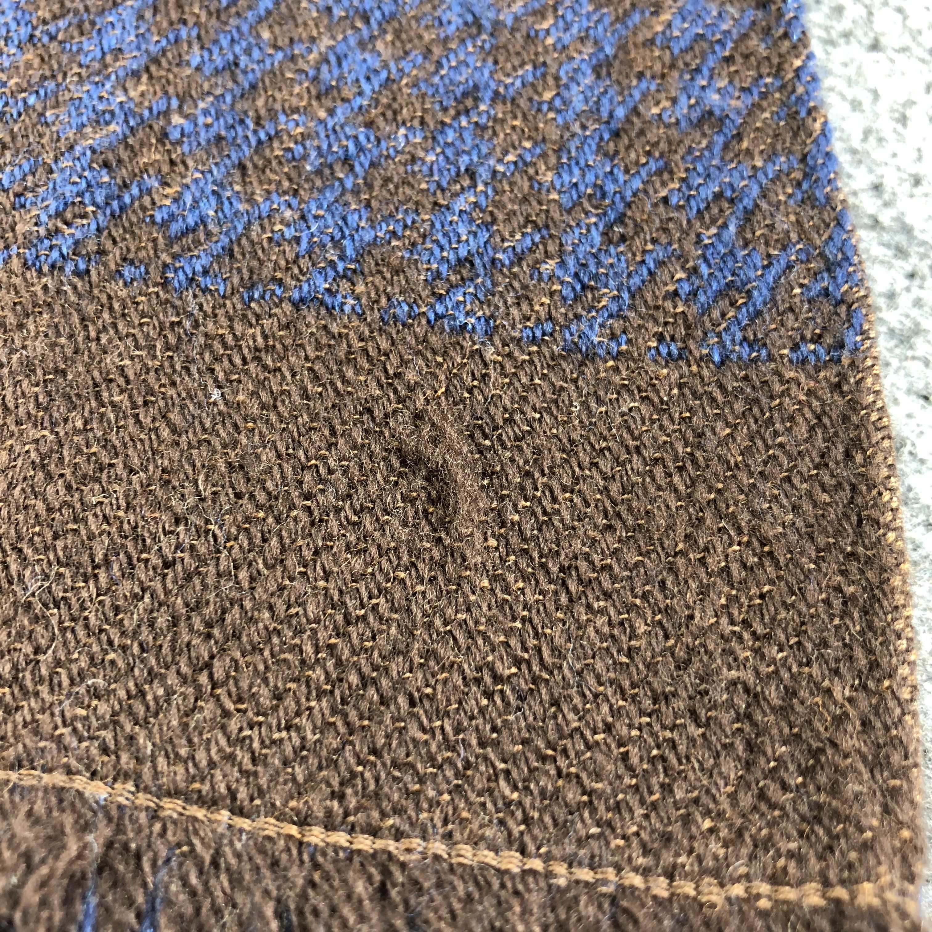Vintage Luxury Houndstooth Made in Italy Wool Scarf Muffler V1258 Size ONE SIZE - 6 Thumbnail