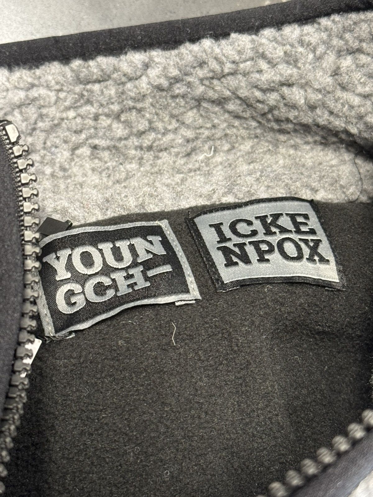 Japanese Brand Black Grey Wave Fleece Jacket Youngchickenpox Size US S / EU 44-46 / 1 - 4 Thumbnail