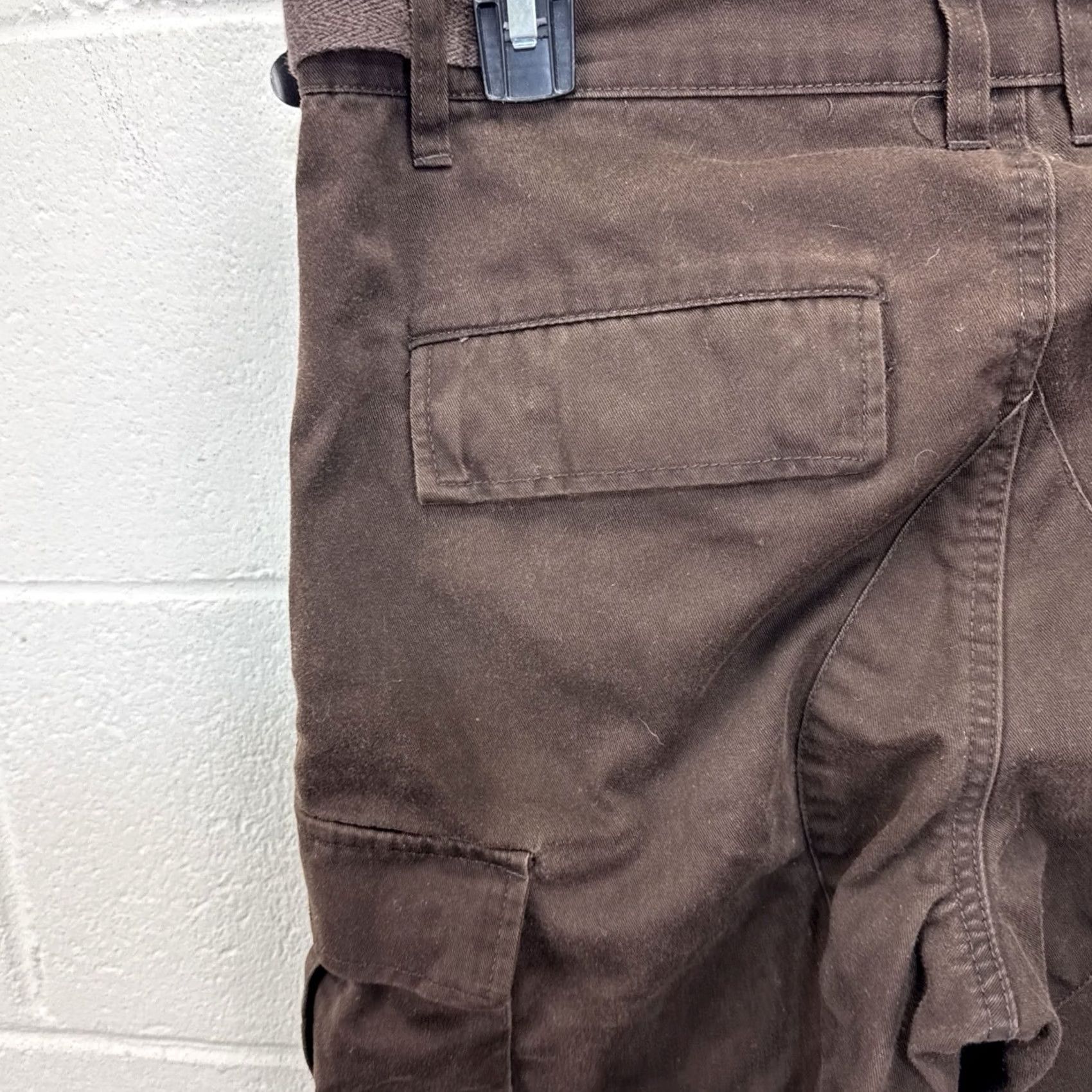 Empyre VINTAGE Empyre Pants Cargo Straight Leg Relaxed Fit Brown 30x29 Adjustable Waist Men’s Baggy Casual Size US 30 / EU 46 - 7 Thumbnail