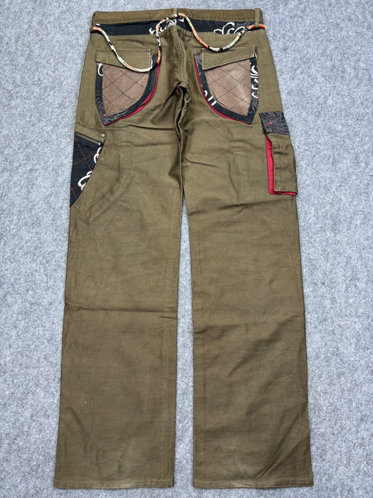 Japanese Brand 💥Artisanal💥GEMSTONE Japan Streetwear 3D Cargo Pant F727 Size US 32 / EU 48 - 17 Thumbnail