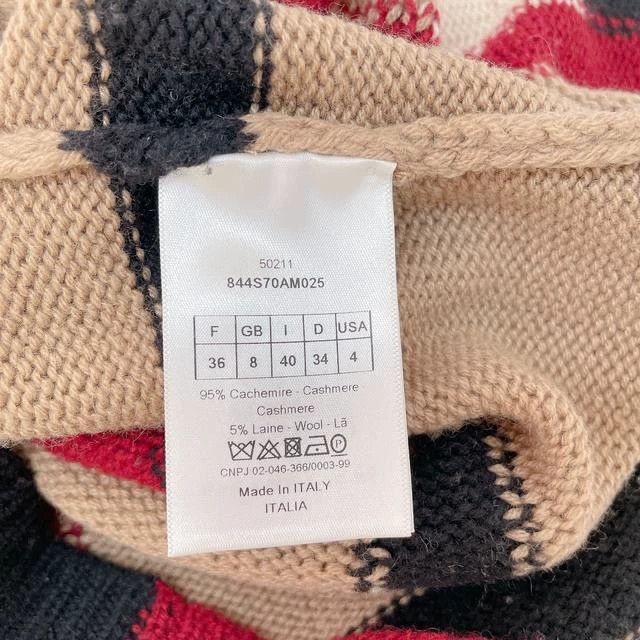 Dior Dior Note printed cashmere knitting sweater Size XS / US 0-2 / IT 36-38 - 7 Thumbnail