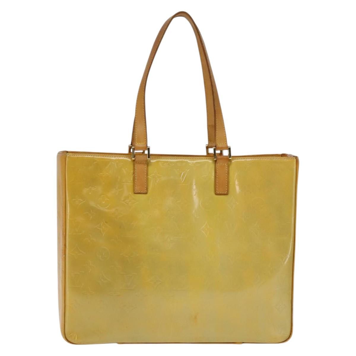 Louis Vuitton LOUIS VUITTON Monogram Vernis Columbus Tote Bag Gris M91028 Size ONE SIZE - 2 Thumbnail