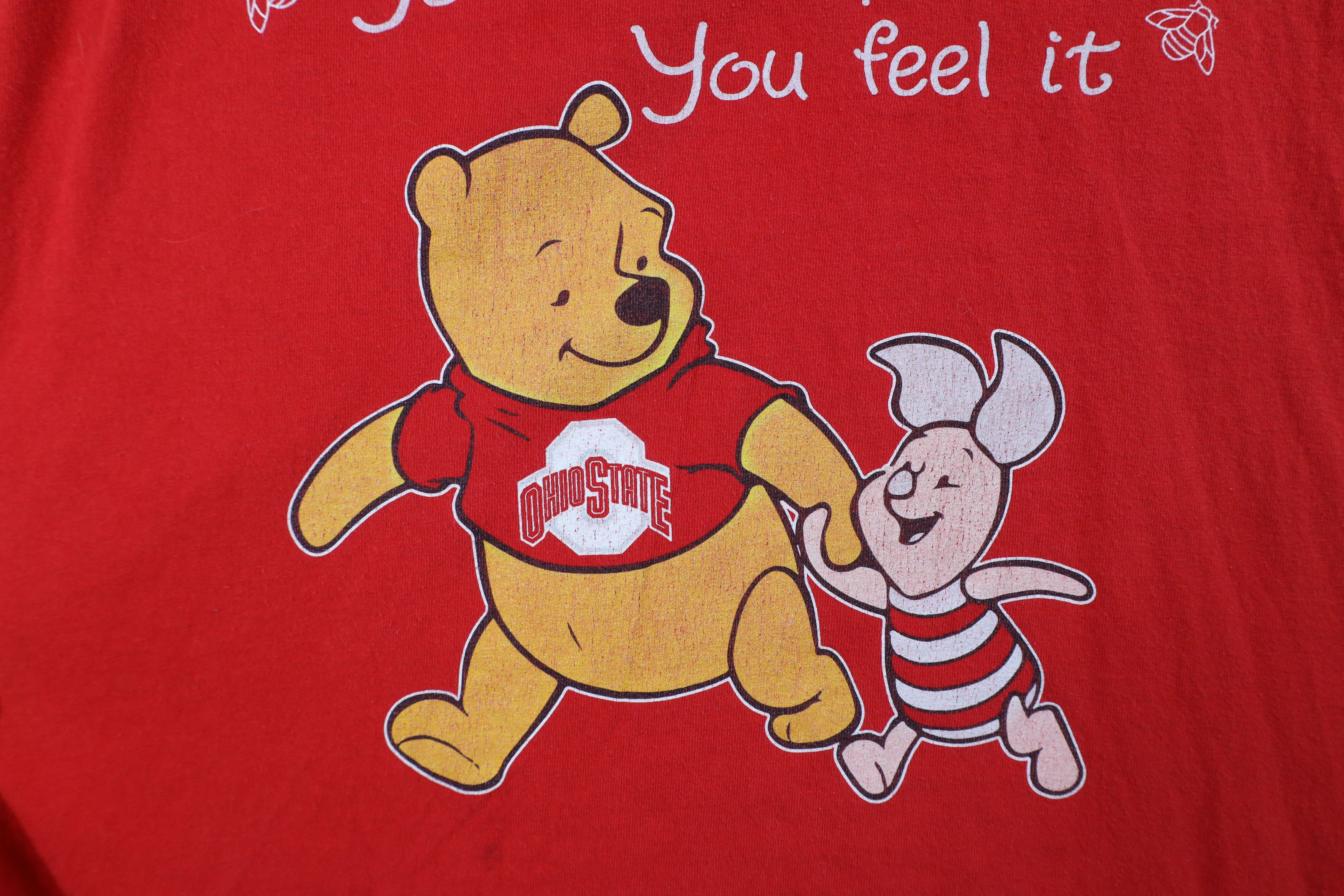 Vintage Vintage 90s Winnie the Pooh Ohio State University T-Shirt Size XL / US 12-14 / IT 48-50 - 5 Thumbnail