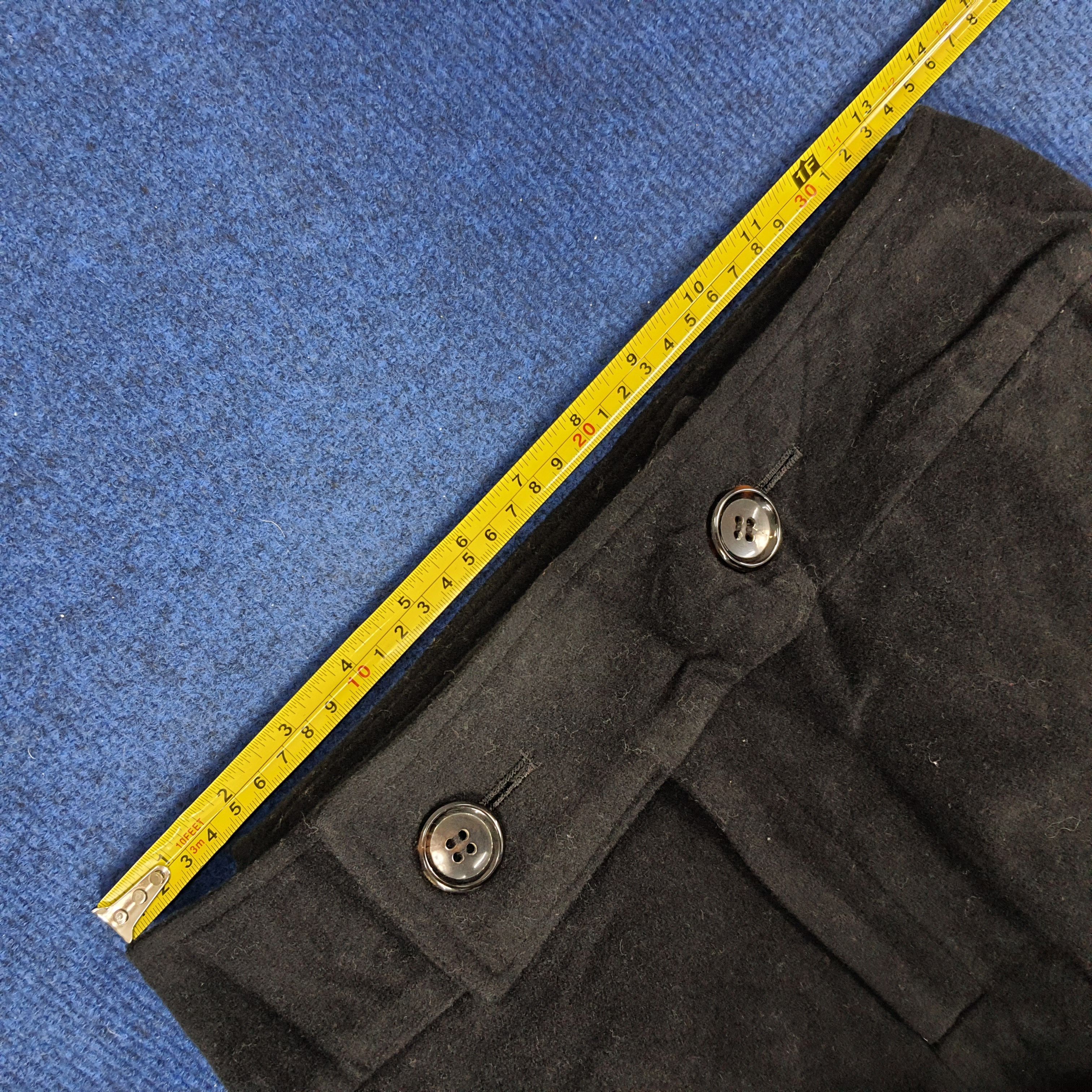 Japanese Brand × Y's × Yohji Yamamoto Vintage Y's by Yohji Yamamoto Wool Skirts With Pouch Pocket Size 26" / US 2 / IT 38 - 9 Thumbnail