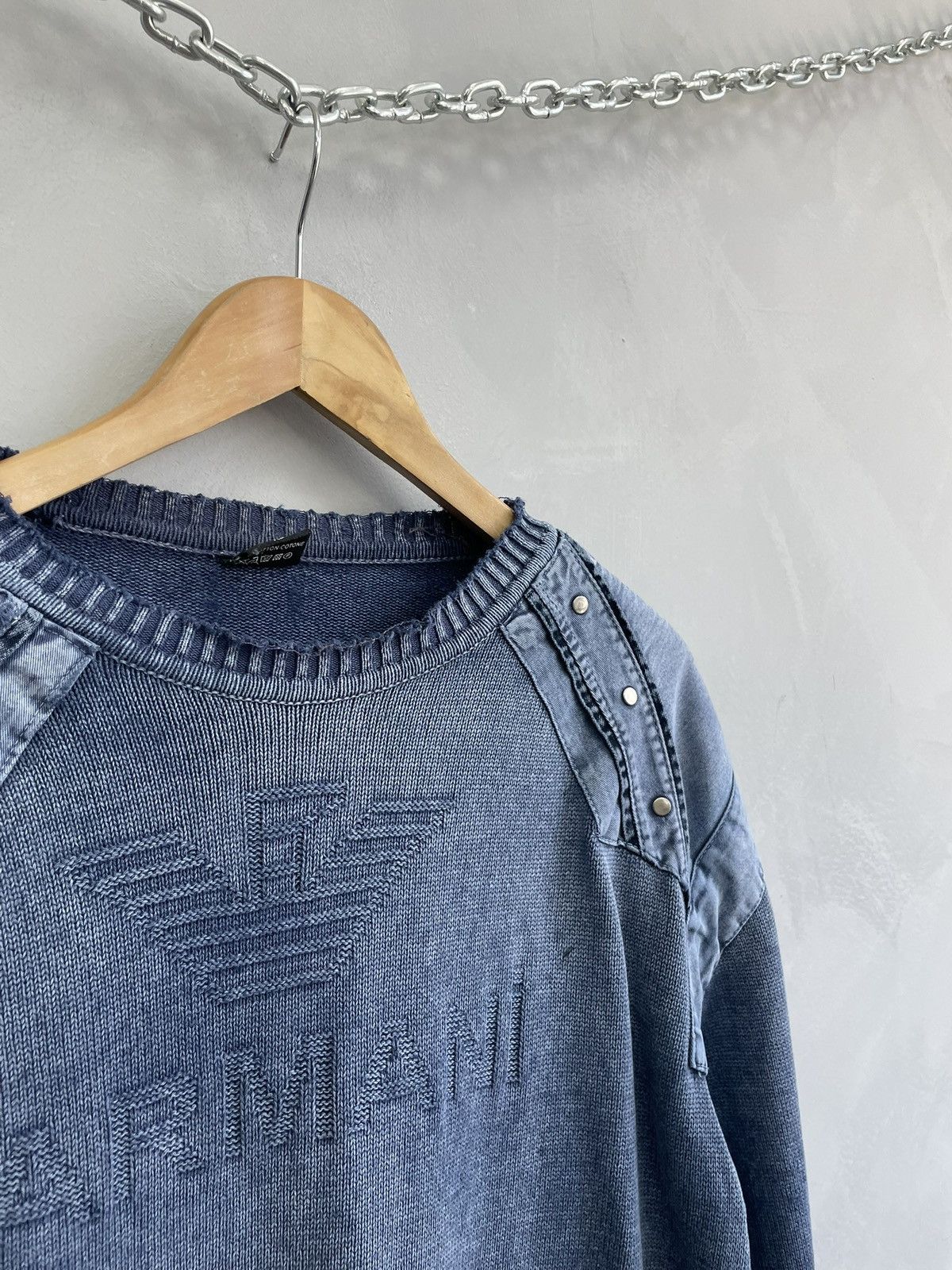 Emporio Armani Emporio Armani rare big logo sweater y2k Size US XL / EU 56 / 4 - 7 Thumbnail