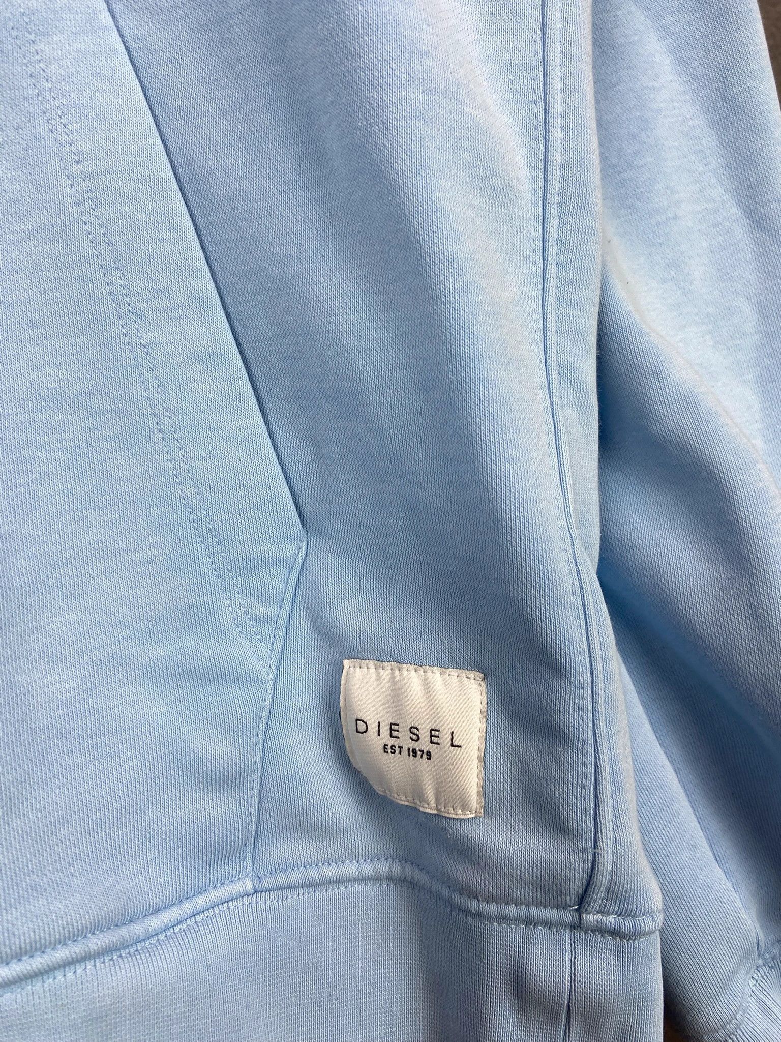 Diesel Hoodie Diesel baby blue embroidered centre logo spellout S Size US S / EU 44-46 / 1 - 2 Thumbnail