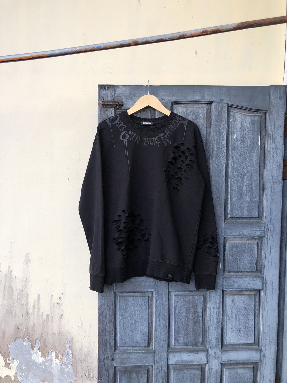 Japanese Brand Buckaroo Distressed Dark Avant Garde Style Japanese Archive Size US L / EU 52-54 / 3 - 2 Thumbnail
