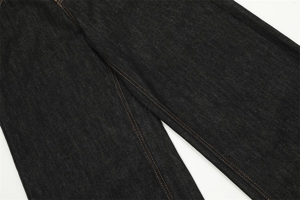 Japanese Brand Men's simple and versatile casual straight-leg jeans Size US 34 / EU 50 - 5 Thumbnail