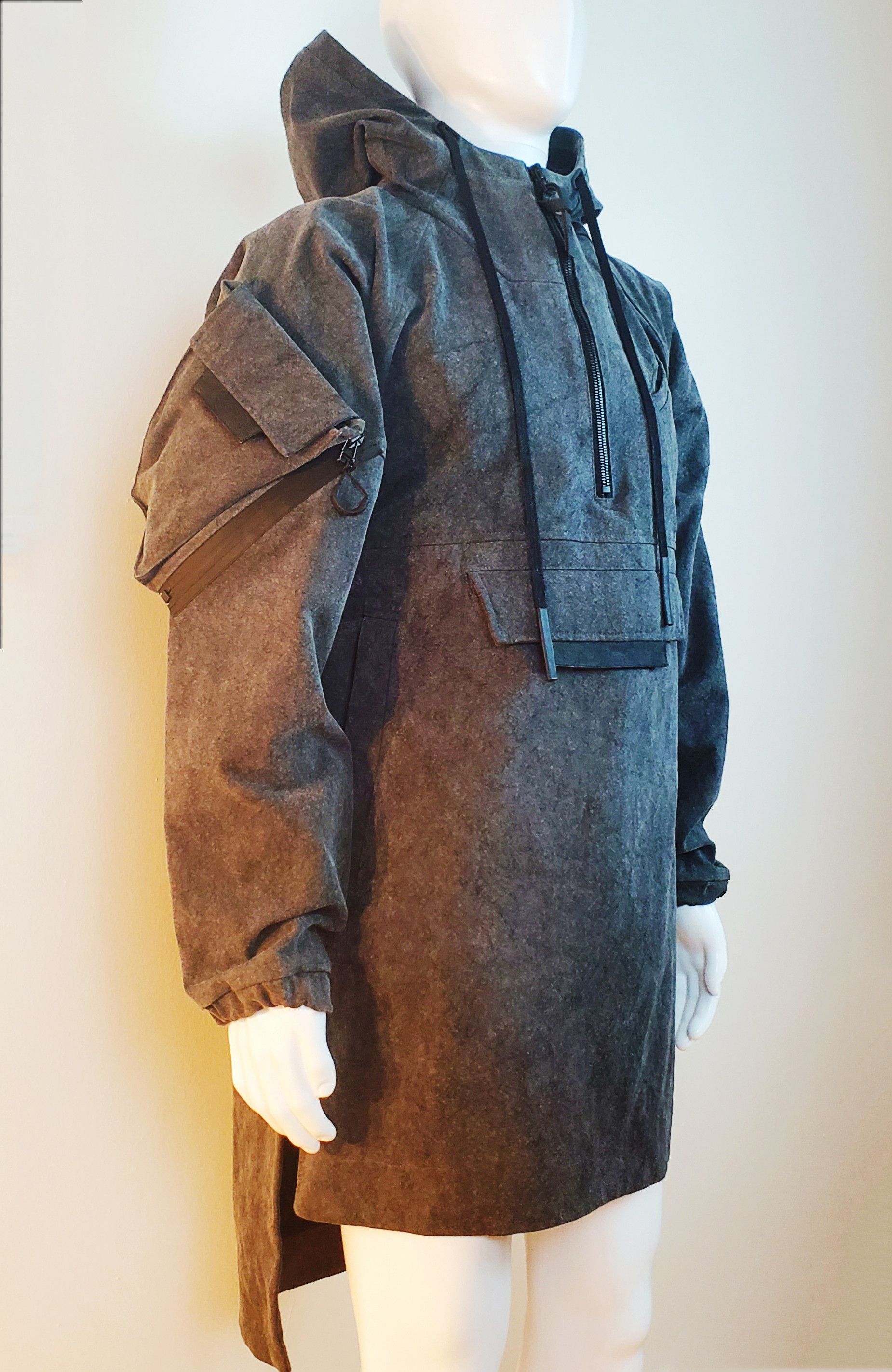 Gall GALL Long Detach Combat Parka Hood Pullover Utility Jacket Size US M / EU 48-50 / 2 - 2 Thumbnail