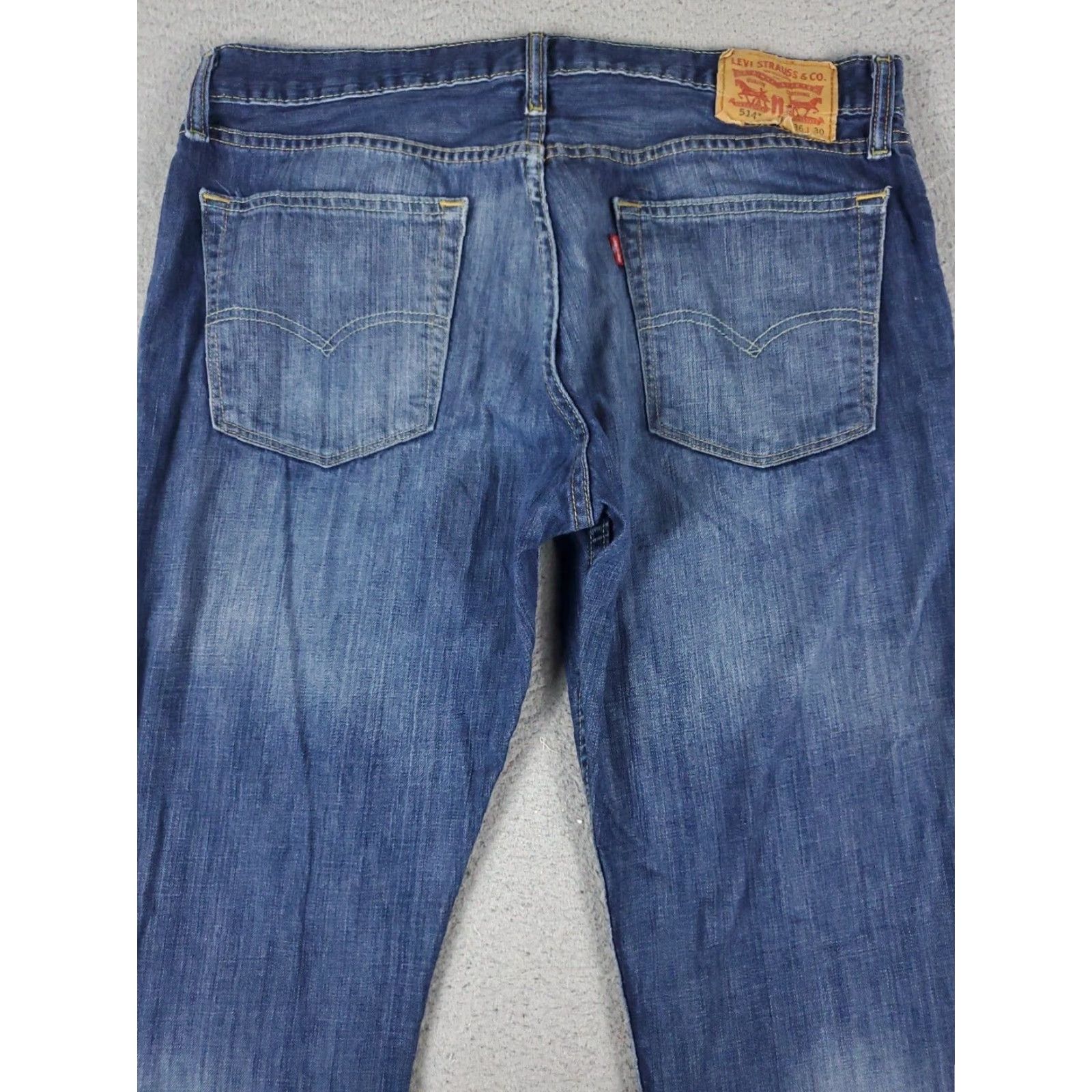 Levi's Levis Mens Straight Leg Jeans 36x30 Blue Casual Denim Pants Size US 36 / EU 52 - 7 Thumbnail