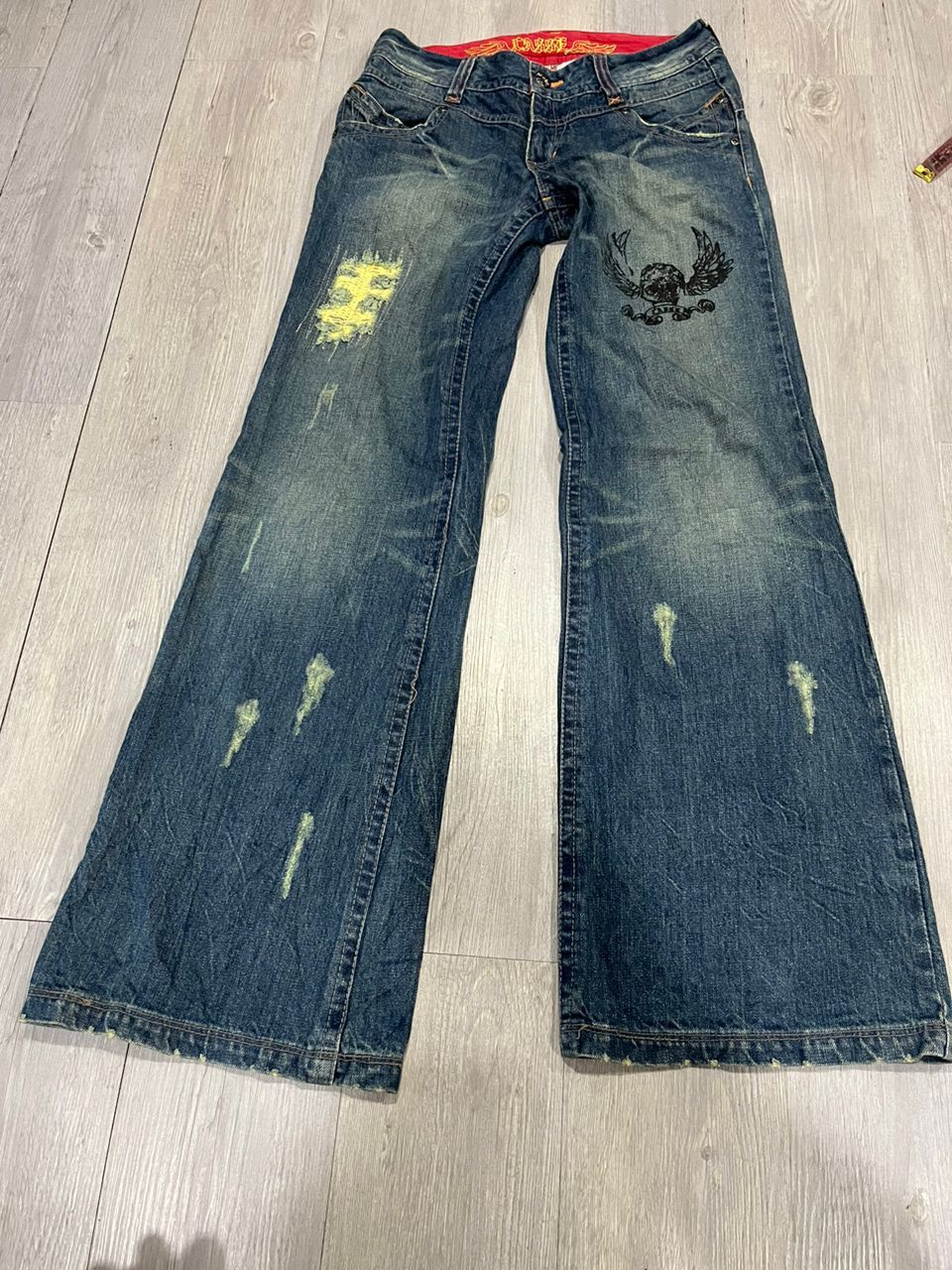 image of Hysteric Glamour x Vintage Skeleton Jeans By Casse Jeans in Blue, Men's (Size 30)