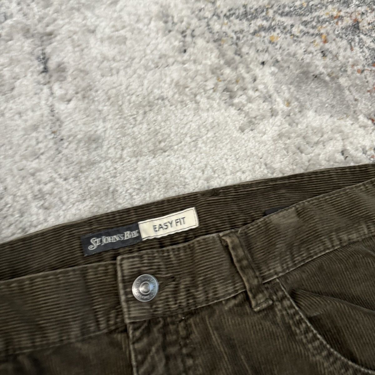 JNCO × Vintage Beautiful vintage y2k baggy wide leg olive green corduroy Size US 38 / EU 54 - 3 Thumbnail