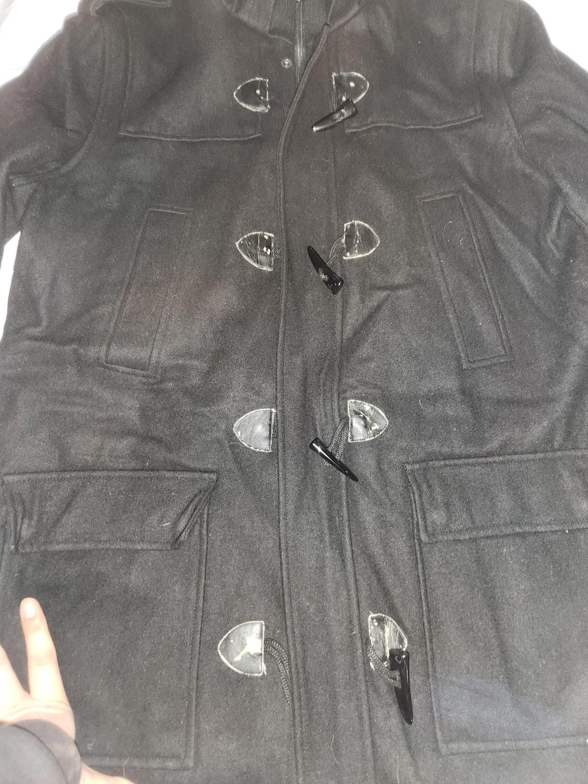 Guess GUESS WOOL BLACK WINTER JACKET PEACOAT MENS SIZE S W/HOOD Size US L / EU 52-54 / 3 - 2 Thumbnail