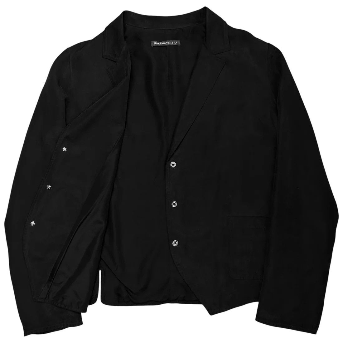 Balenciaga Balenciaga Snap Silk Blazer - SS12 Size US M / EU 48-50 / 2 - 6 Thumbnail