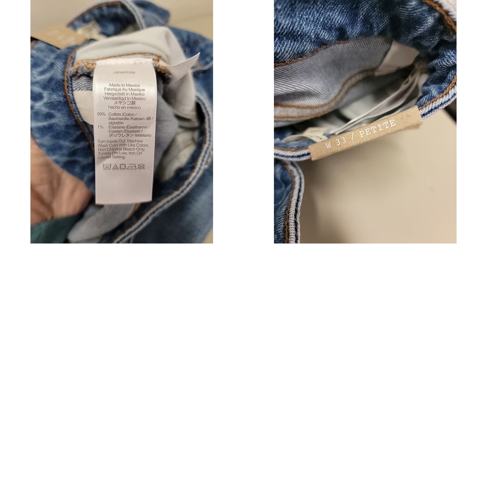 Madewell Madewell Jeans Womens 33P Curvy 90s Straight Crop Pockets Blue Denim Jeans Size 24" / US 00 / IT 34 - 10 Thumbnail