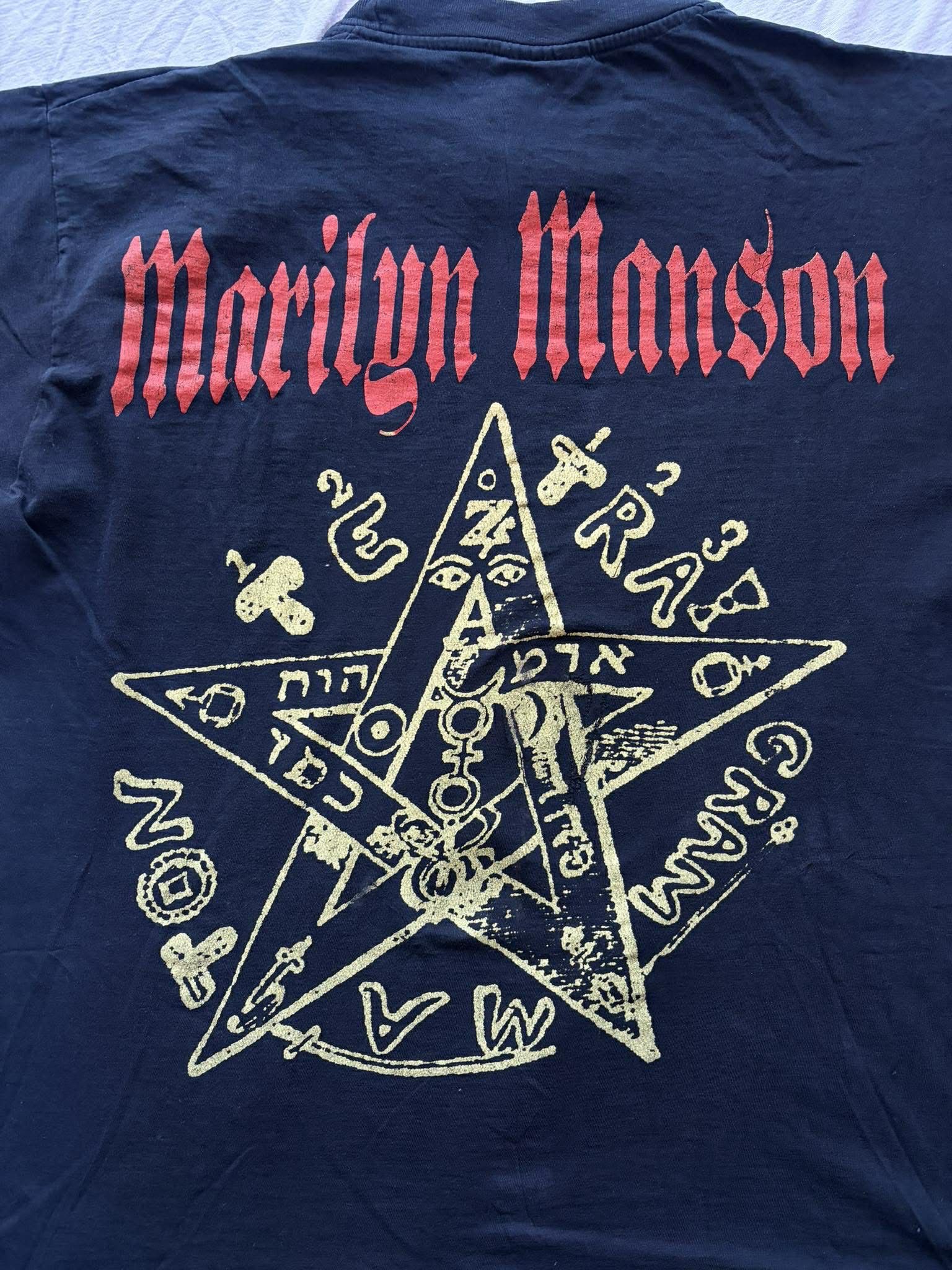 Band Tees Marilyn Manson antichrist holy wood era 90's Size US M / EU 48-50 / 2 - 3 Thumbnail