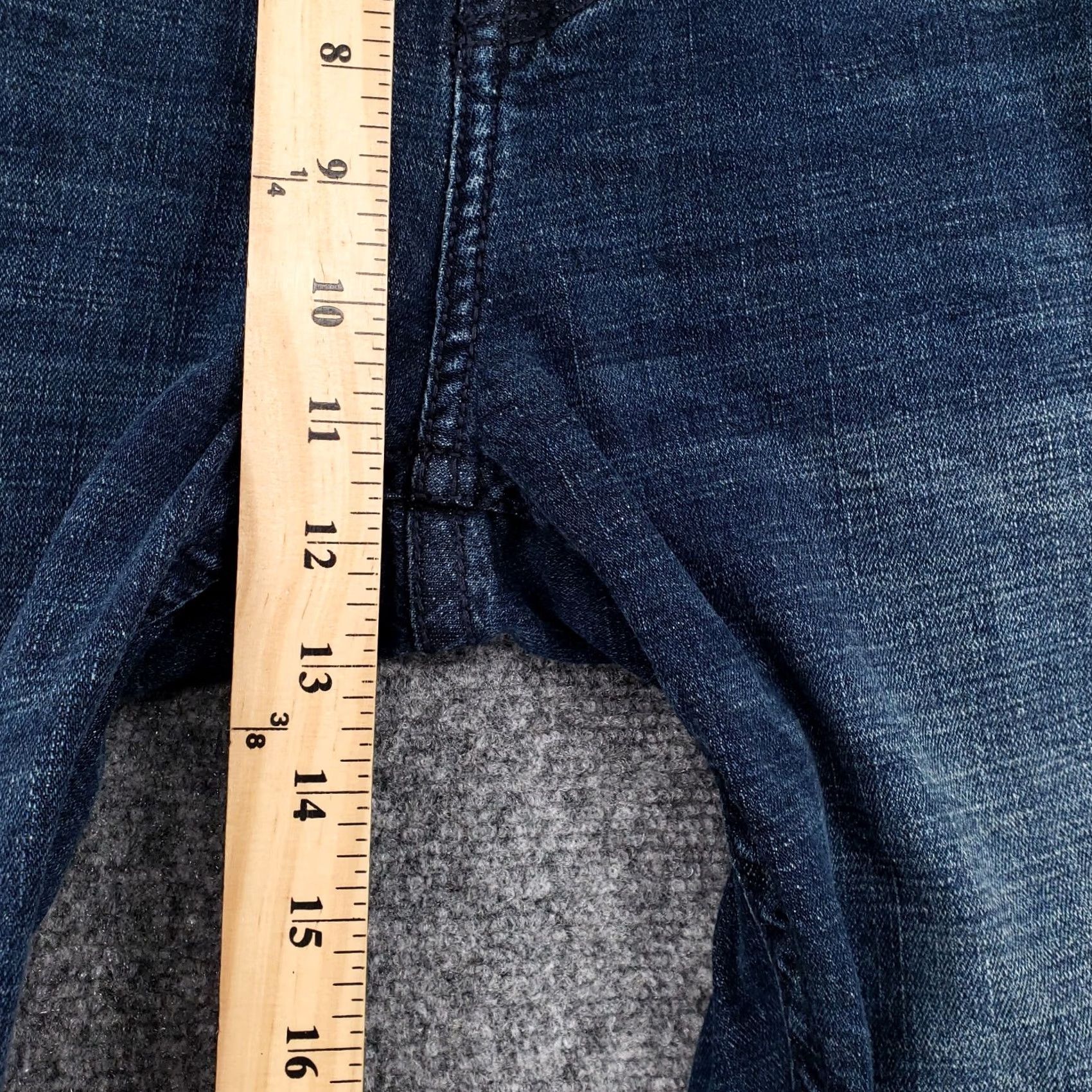 Hartford Axel Jeans Mens 38x29 Blue Hartford Coxx Slim Boot Stretch Dark Wash Denim Size US 38 / EU 54 - 6 Thumbnail