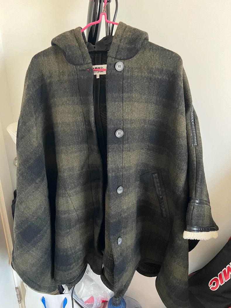 Maison Margiela Wool Check Cape from Maison Margiela Size US L / EU 52-54 / 3 - 1 Thumbnail