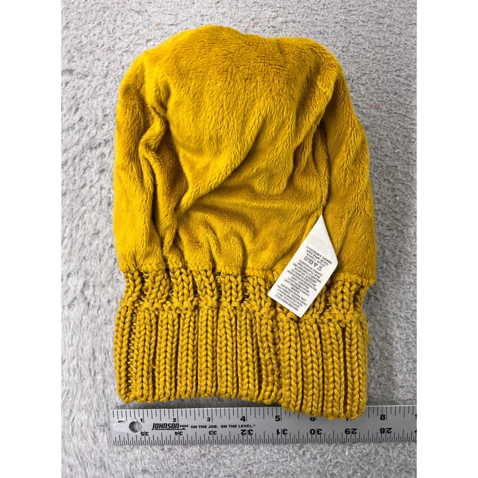 Vintage Time And Tru Beanie Womens Time And Tru Beanie Yellow Knit One Size Lined Adjustable Winter Toque Hat Womens Beanie Time And Tru Yellow Knit Beanie Size ONE SIZE - 5 Thumbnail