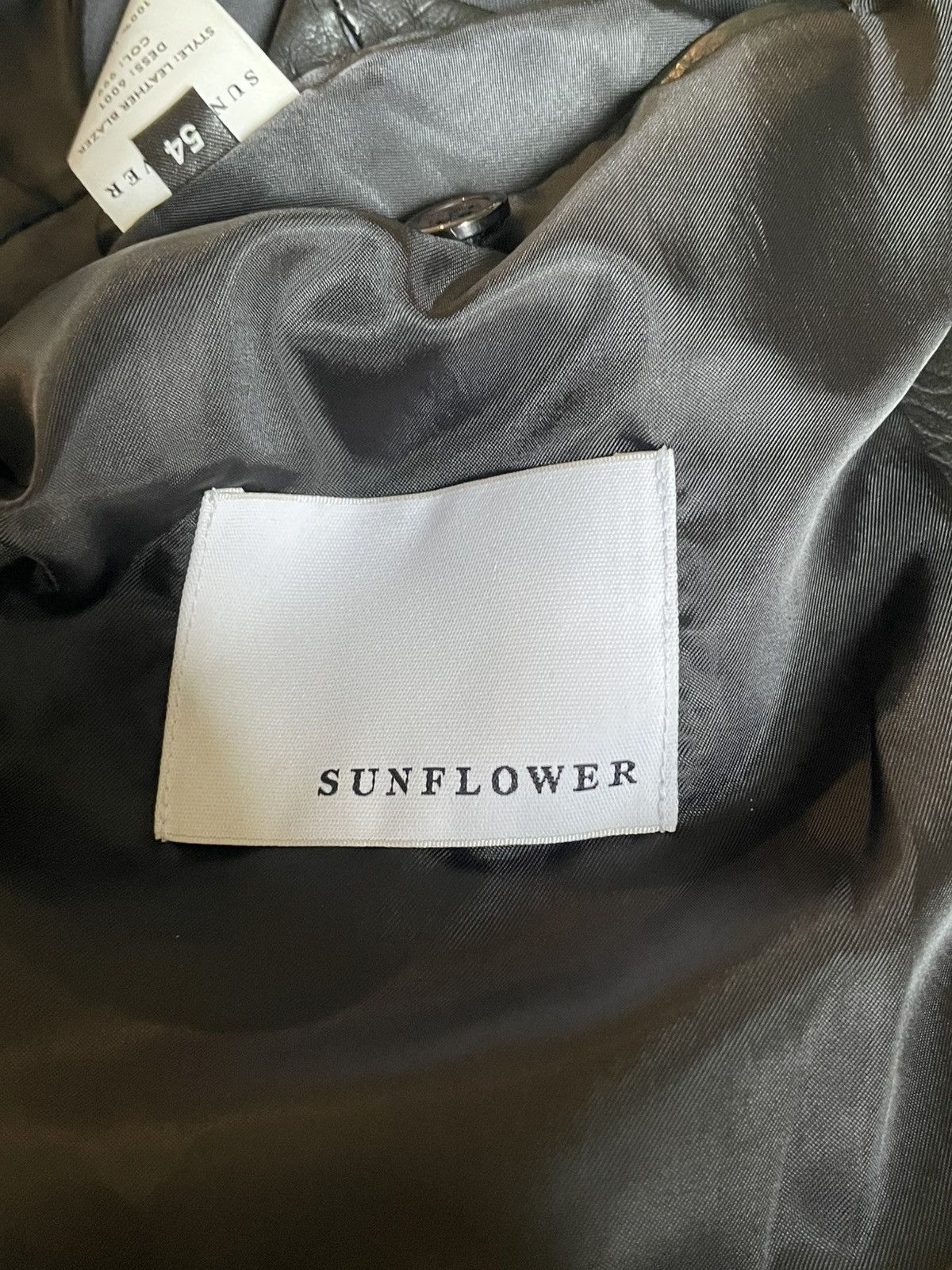 Sunflower Sunflower Croc Embossed Leather Blazer Size US L / EU 52-54 / 3 - 10 Thumbnail
