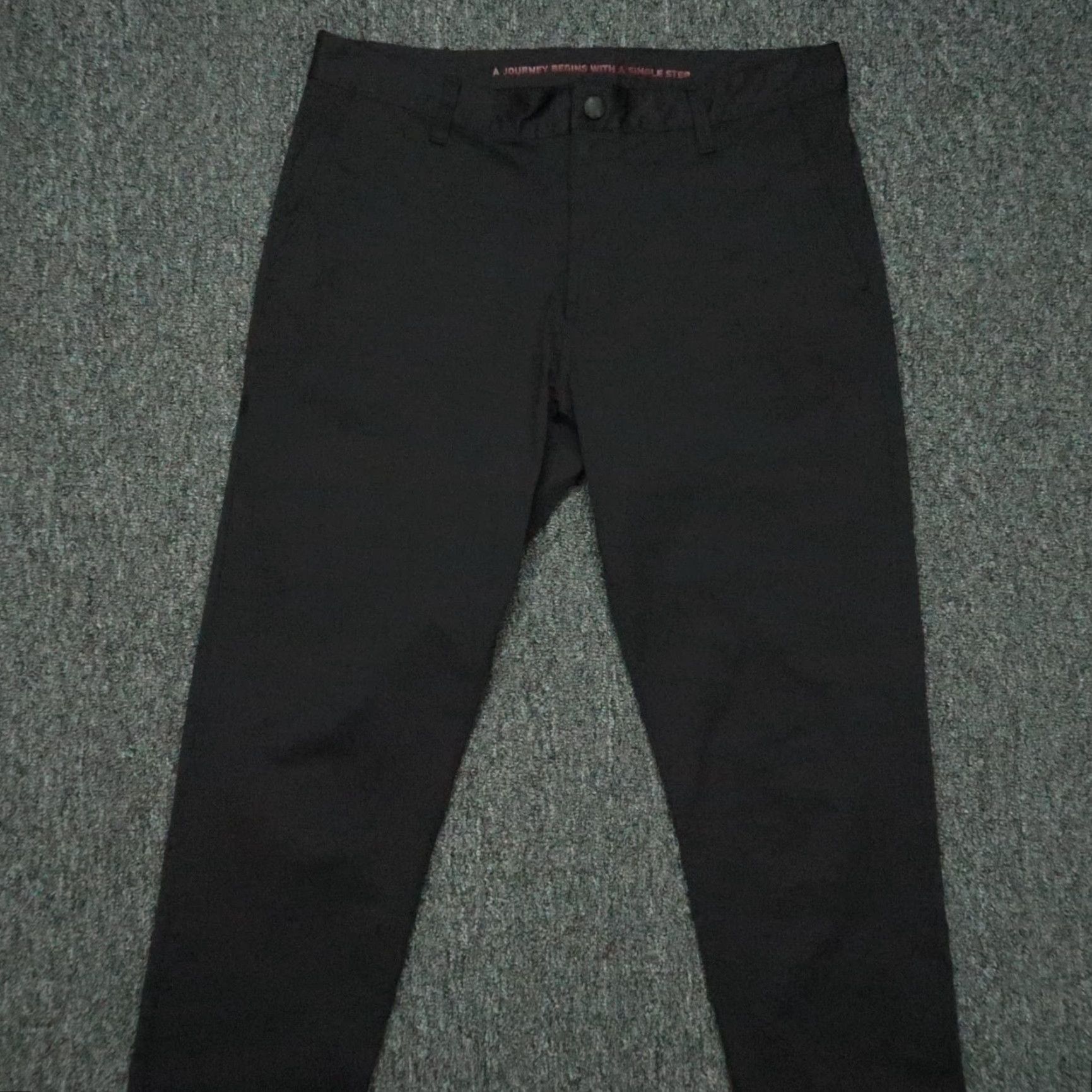 Rhone VINTAGE Rhone Pants Men 34x33 Black Commuter Chino Straight Trousers Size US 34 / EU 50 - 2 Thumbnail