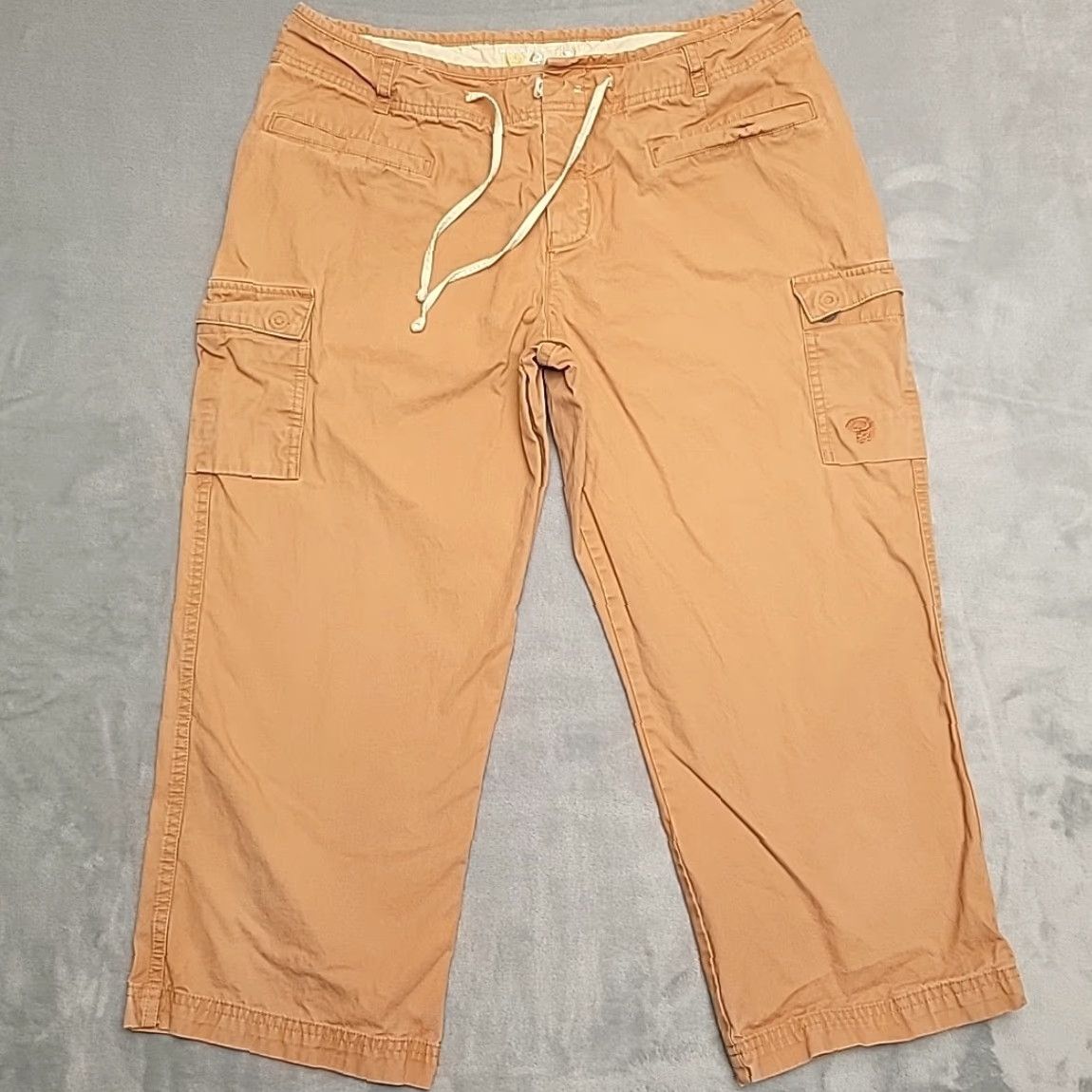 Mountain Hardwear VINTAGE Mountain Hardwear Pants Womens 10 Orange 100% Cotton Outdoor Comfort Hiking Capri Cropped Womens Size 32" / US 10 / IT 46 - 2 Thumbnail