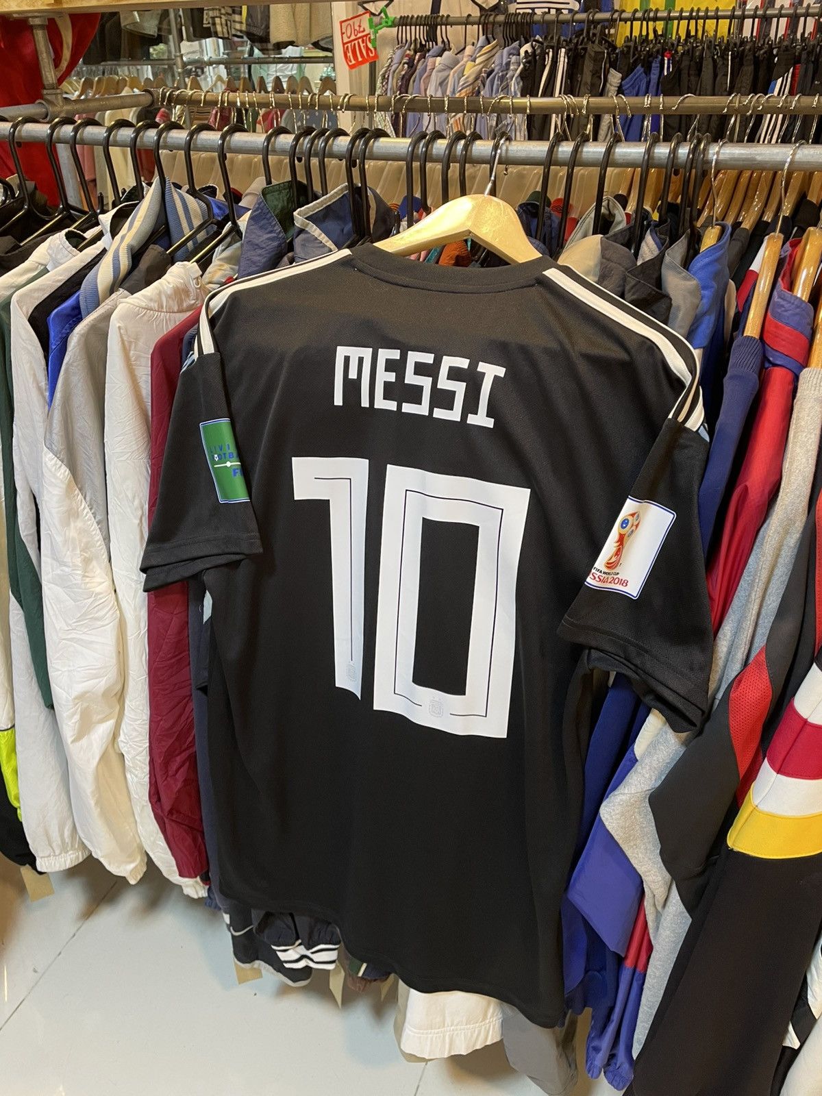 Adidas 2017 Argentina Away Kit Messi 10 Size US M / EU 48-50 / 2 - 3 Thumbnail